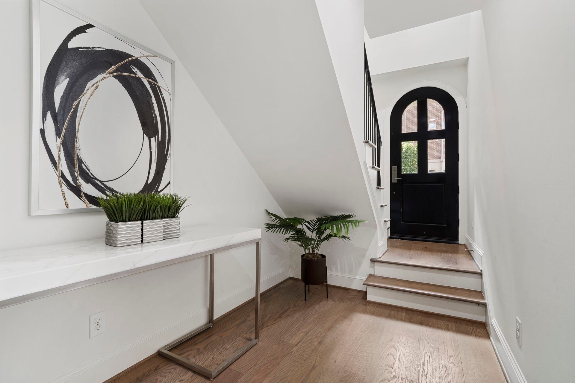 First floor entry.