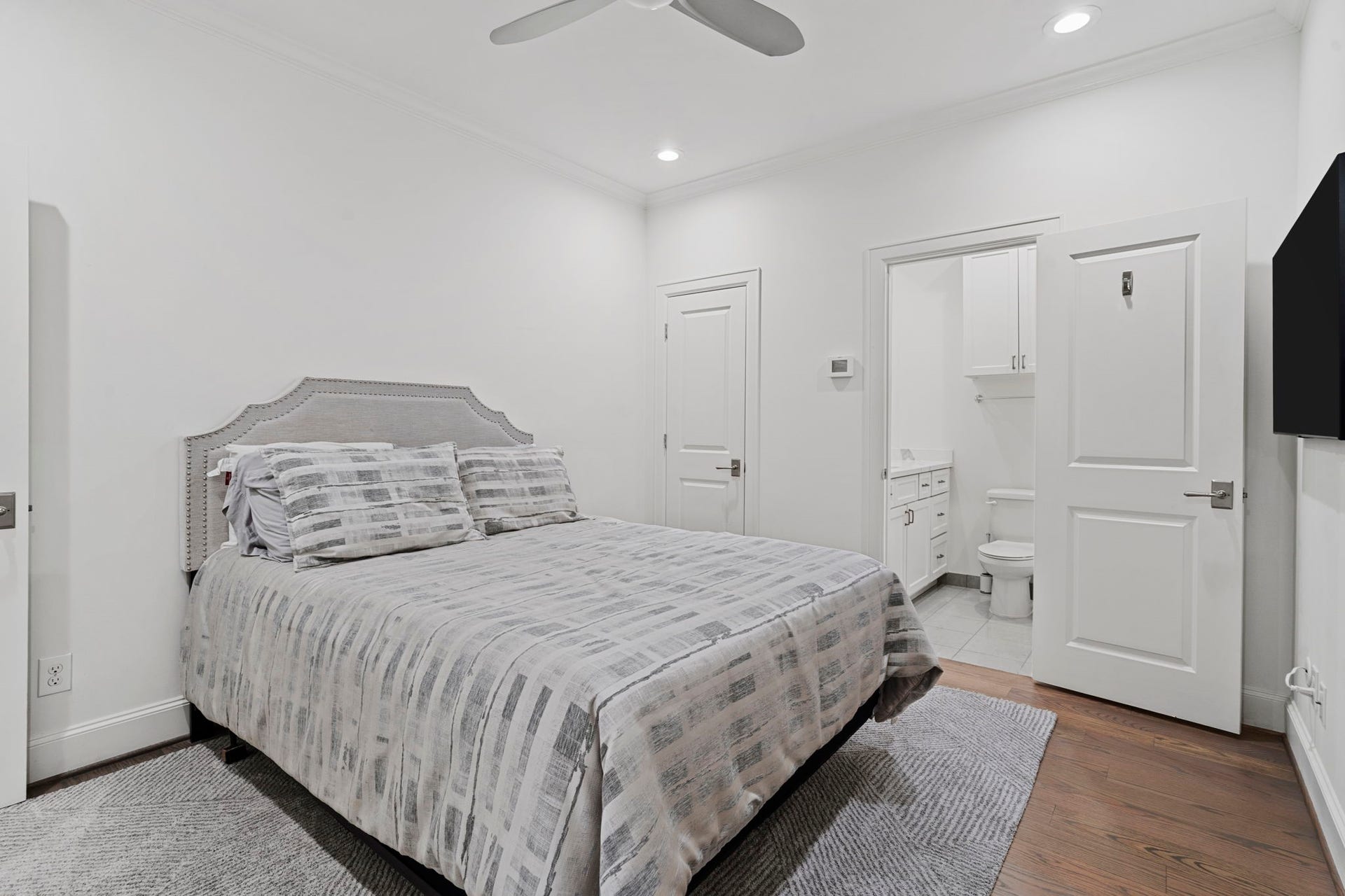 Third bedroom has full bathroom attached as well as walk in closet.