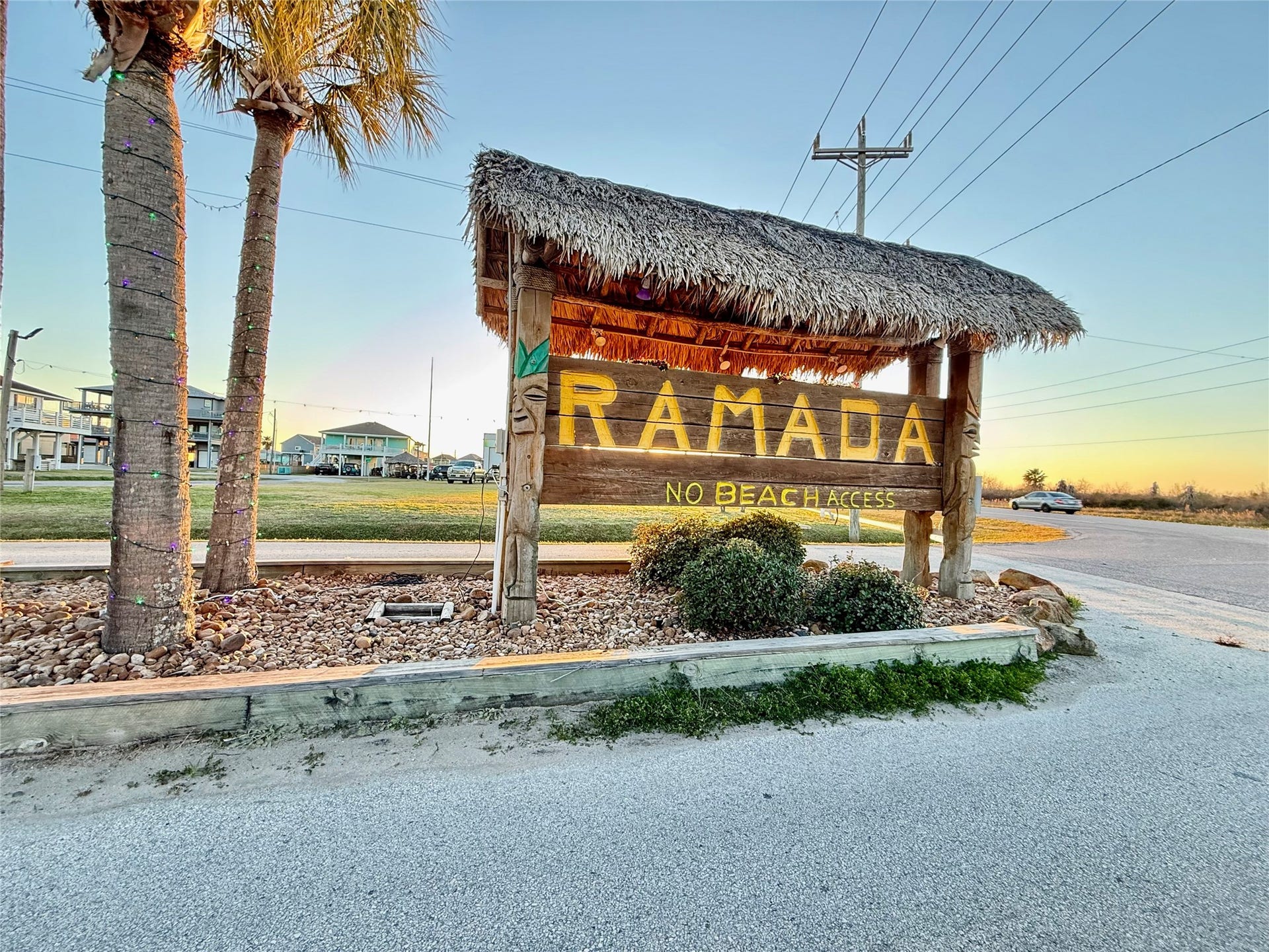 981 Nassau Drive, Crystal Beach, TX 77650 Entrance to the subdivision