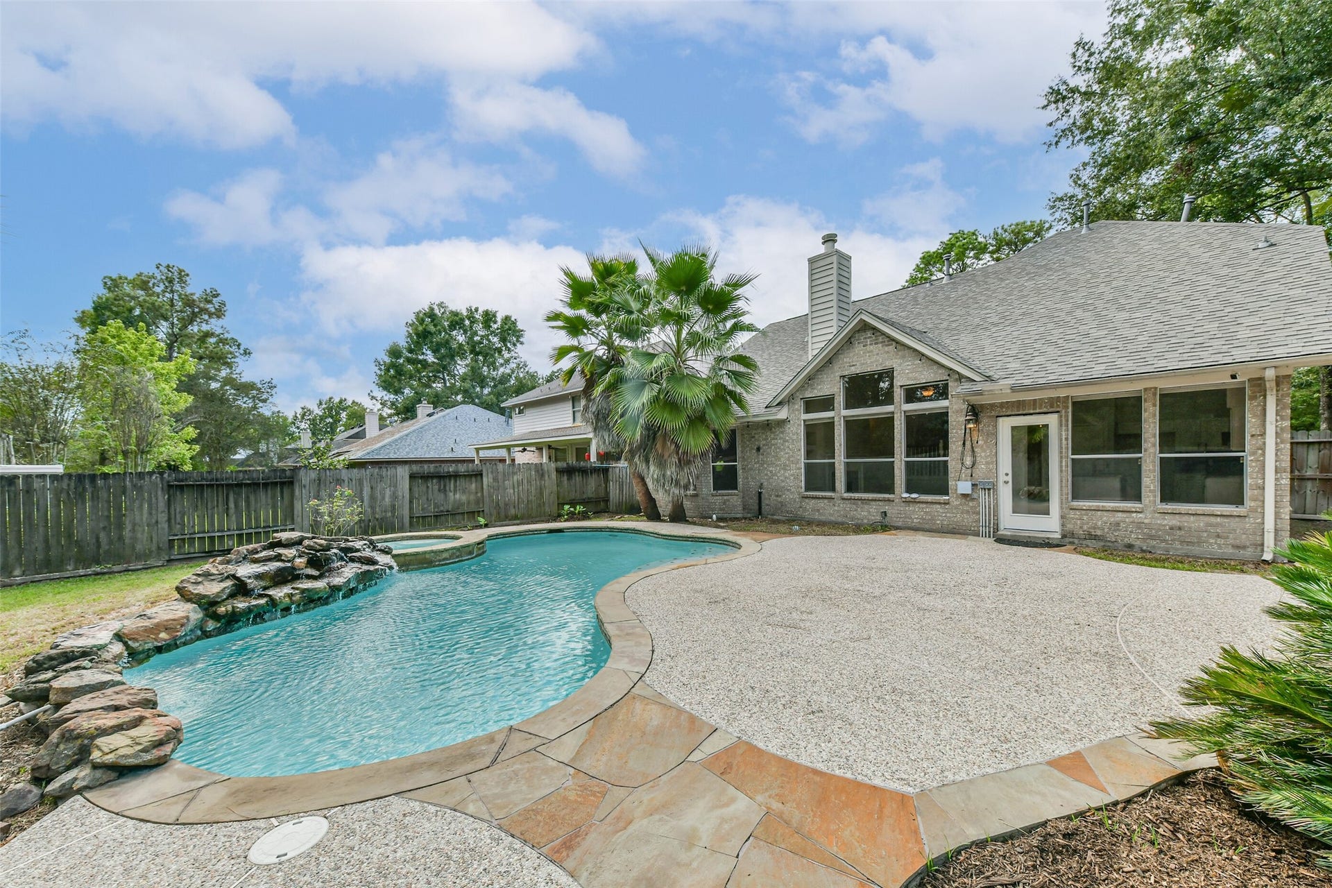 From an impromptu cookout to a leisurely weekend by the water, this patio gives you room to host comfortably. Direct access to the home makes serving refreshments easy, with pool views adding atmosphere to every gathering.
