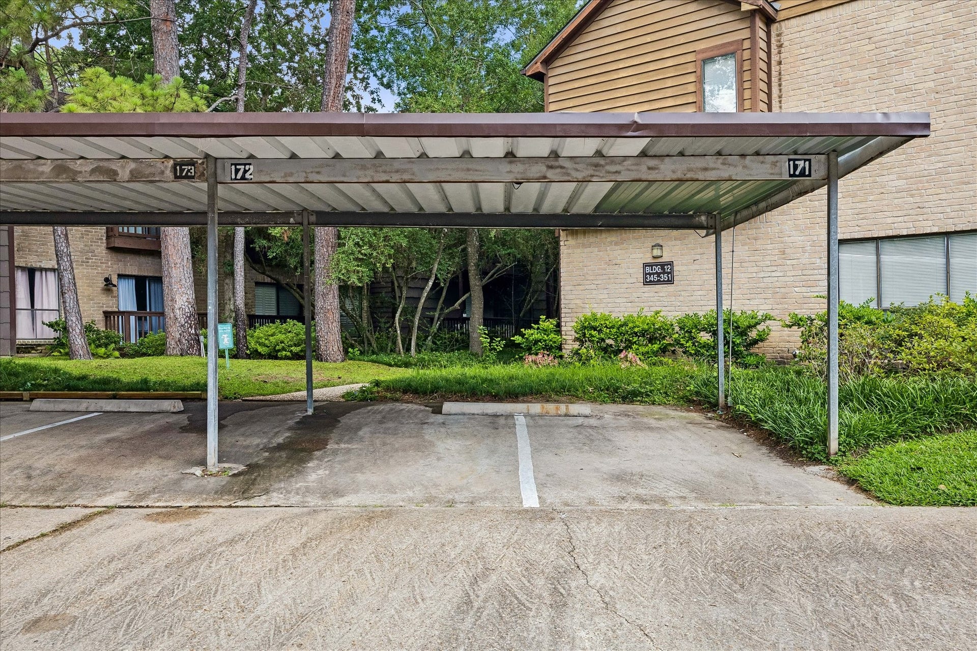 Assigned covered parking conveniently located near the unit.