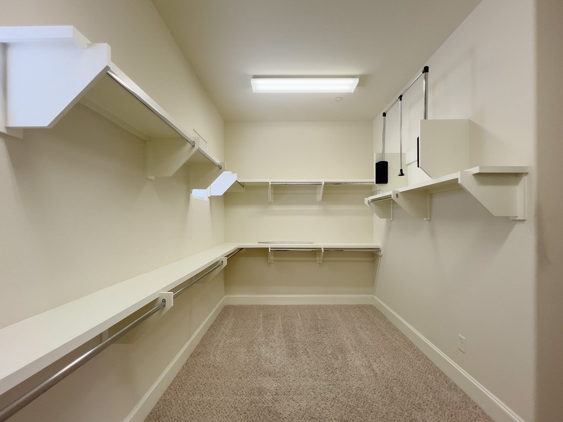 Massive walk in primary closet