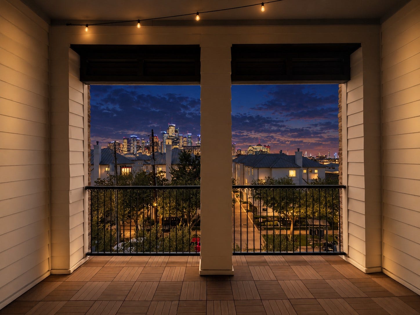 Rooftop deck with downtown views!!