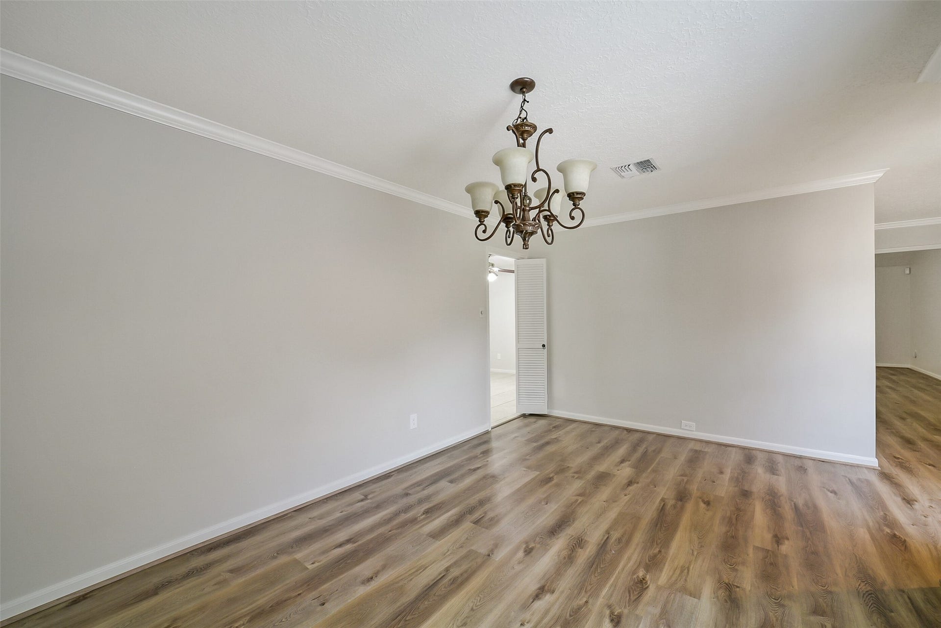 Another view of the formal dining room.