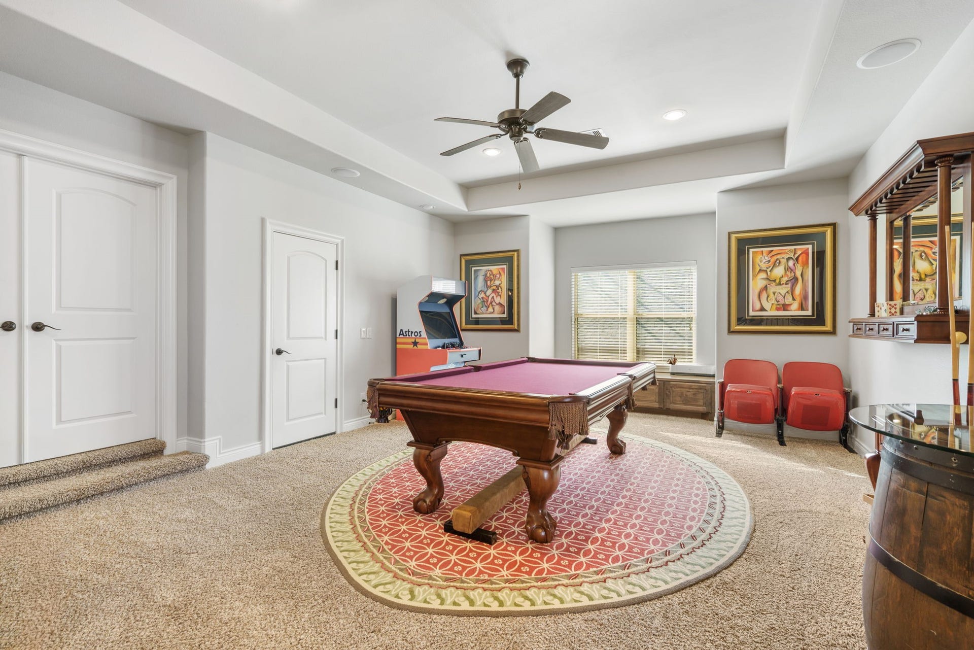 126 Summer Holly Drive, Conroe, TX 77384 Generously sized game room provides flexible space for recreation, relaxation, and making memories.