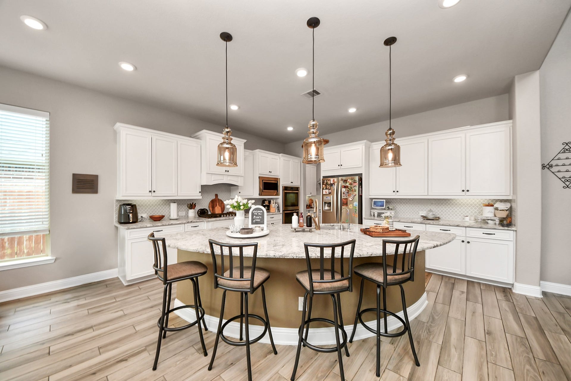 14926 Dogwood View Lane, Cypress, TX 77429 Huge Open Kitchen with TONS of cabinet space, double ovens, HUGE walk-in pantry and butler's pantry!