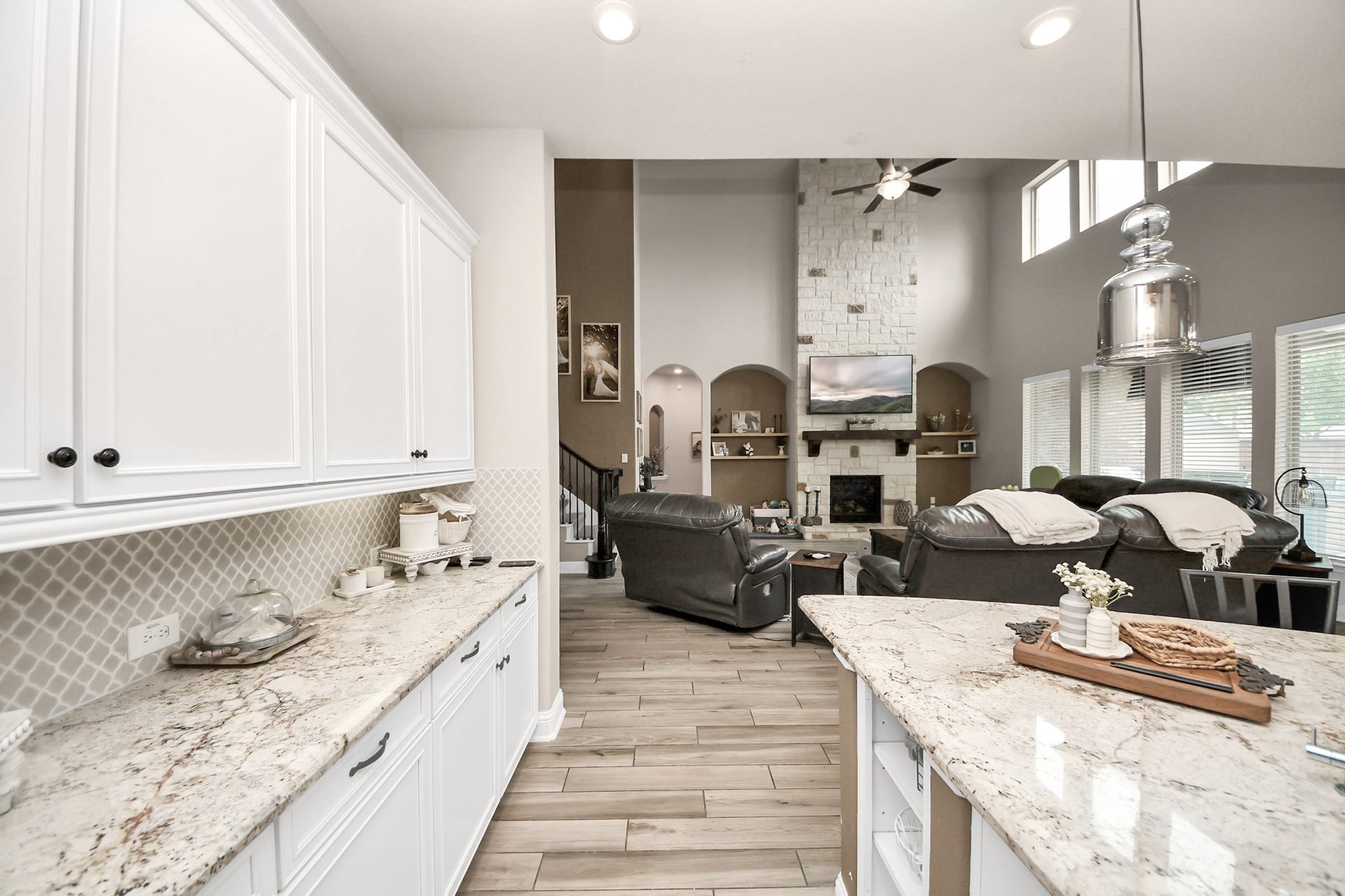 14926 Dogwood View Lane, Cypress, TX 77429 Huge Open Kitchen with TONS of cabinet space, double ovens, HUGE walk-in pantry and butler's pantry!