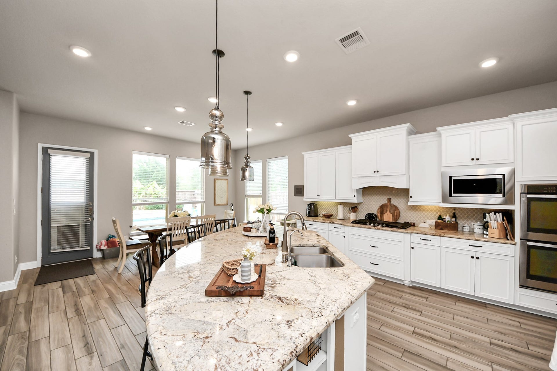 14926 Dogwood View Lane, Cypress, TX 77429 Huge Open Kitchen with TONS of cabinet space, double ovens, HUGE walk-in pantry and butler's pantry!