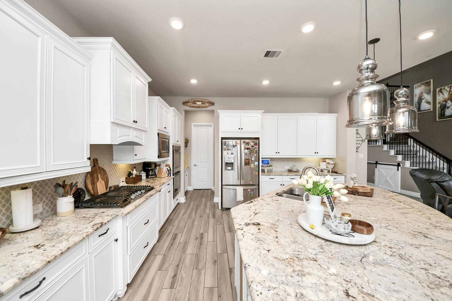 14926 Dogwood View Lane, Cypress, TX 77429 Huge Open Kitchen with TONS of cabinet space, double ovens, HUGE walk-in pantry and butler's pantry!