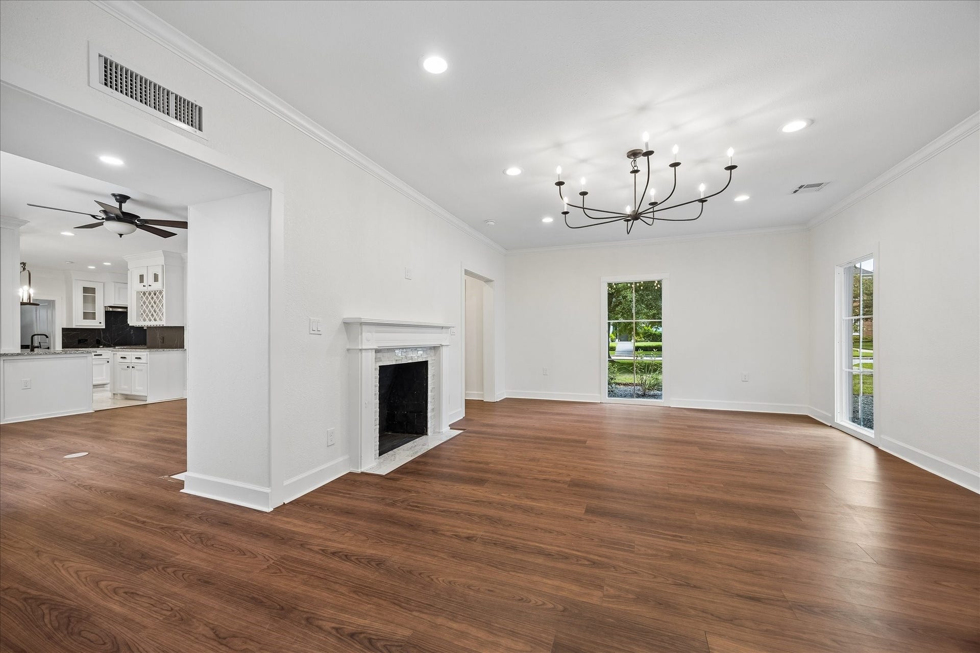3071 Locke Lane, Houston, TX 77019 Open gathering spaces filled with natural light.
