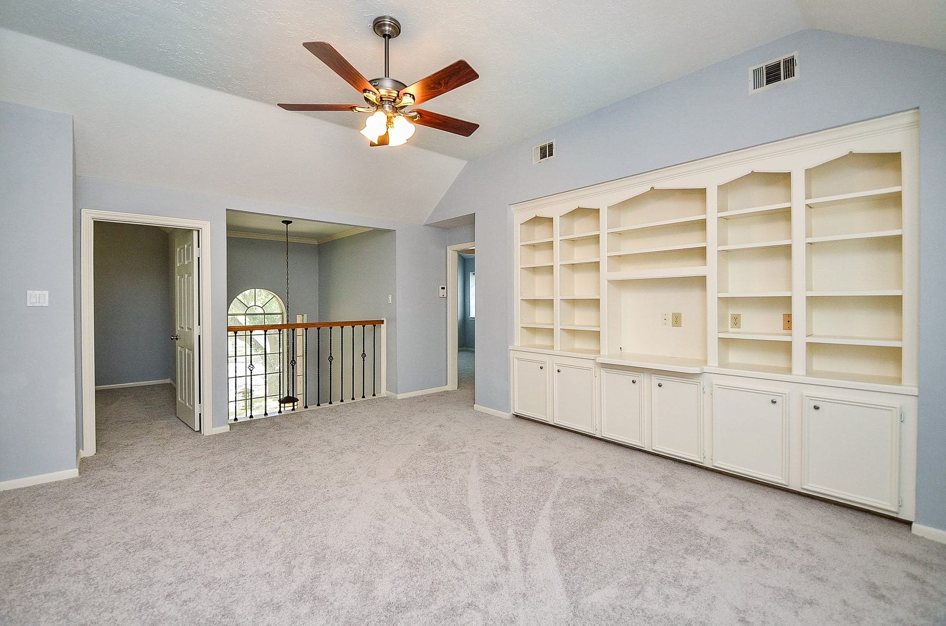 Game Room/ Den Upstairs with GREAT storage