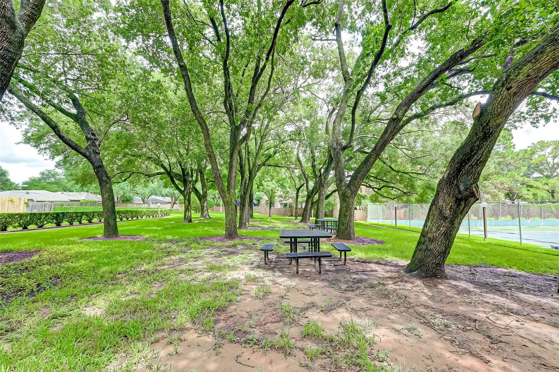 Community picnic area .