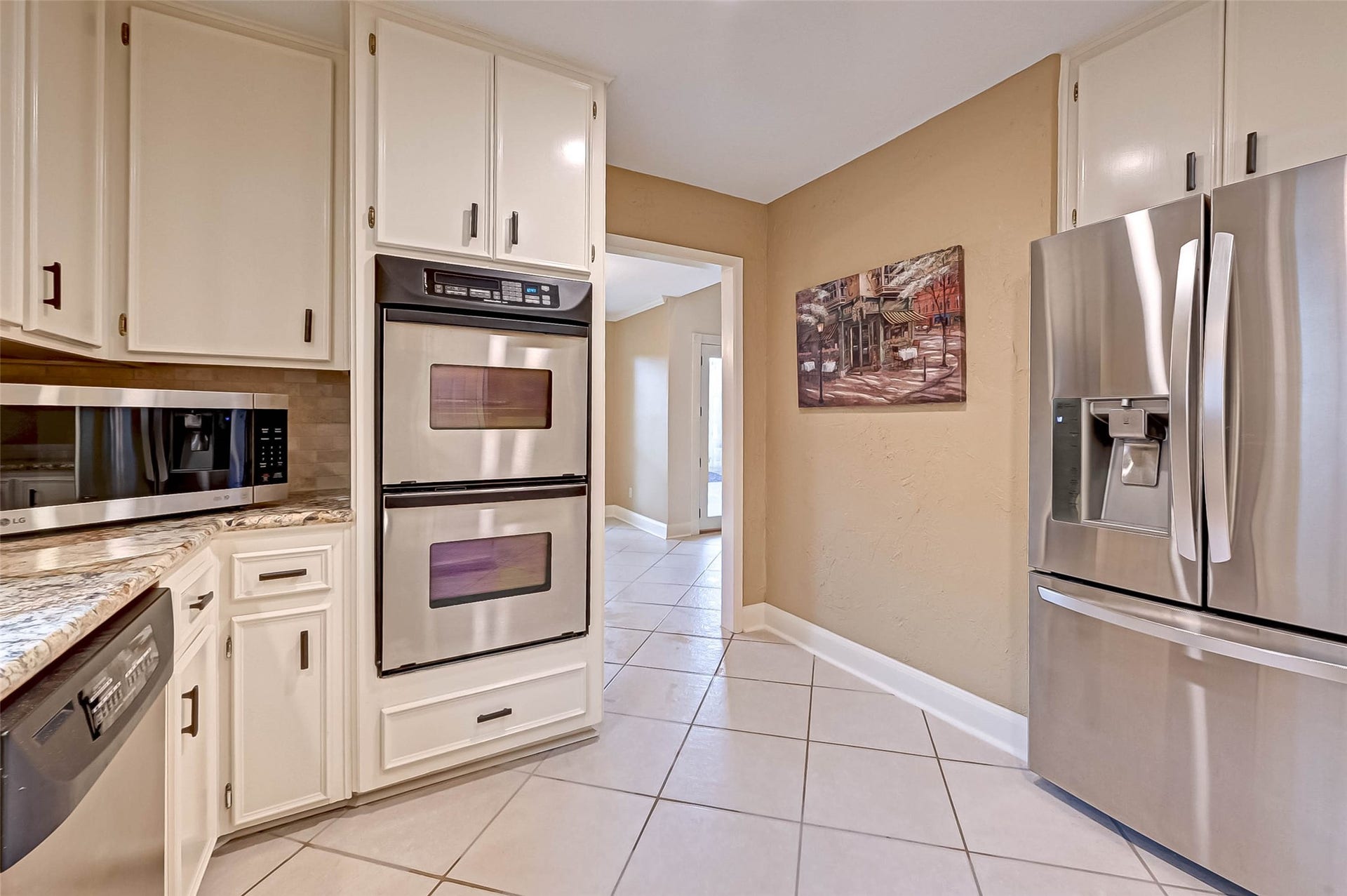 Kitchen also leads to the dining room.