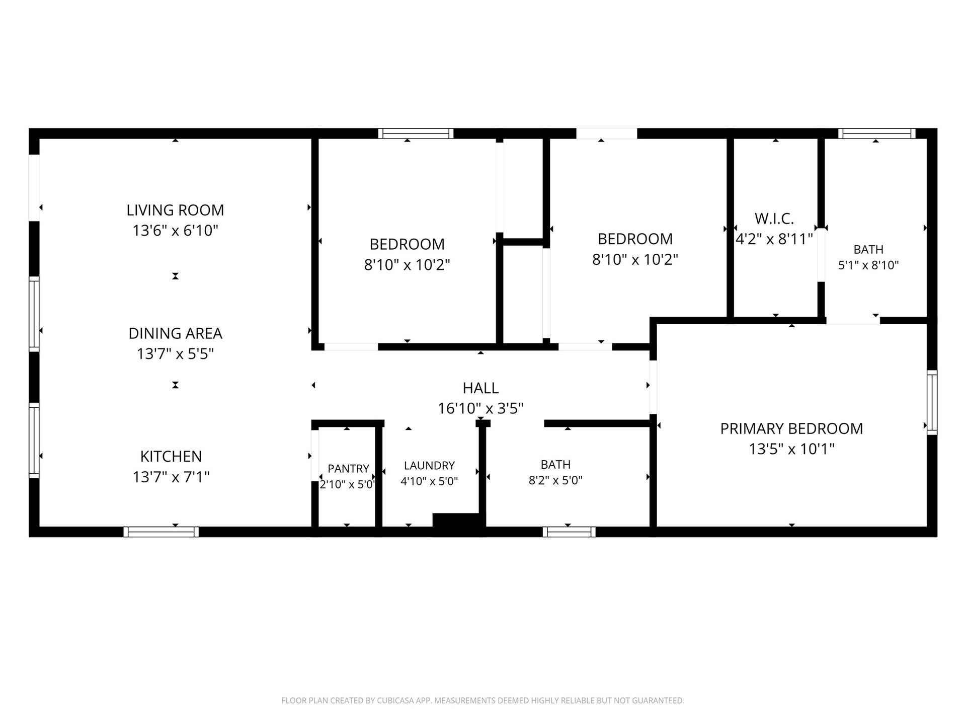 16740 Stonefield, Montgomery, TX 77316 This floor plan features a spacious layout with a large living room, dining area, and kitchen. It includes a primary bedroom with an en-suite bath and walk-in closet, plus two additional bedrooms and a second bath. Ample storage with a pantry and laundry area enhances functionality.
