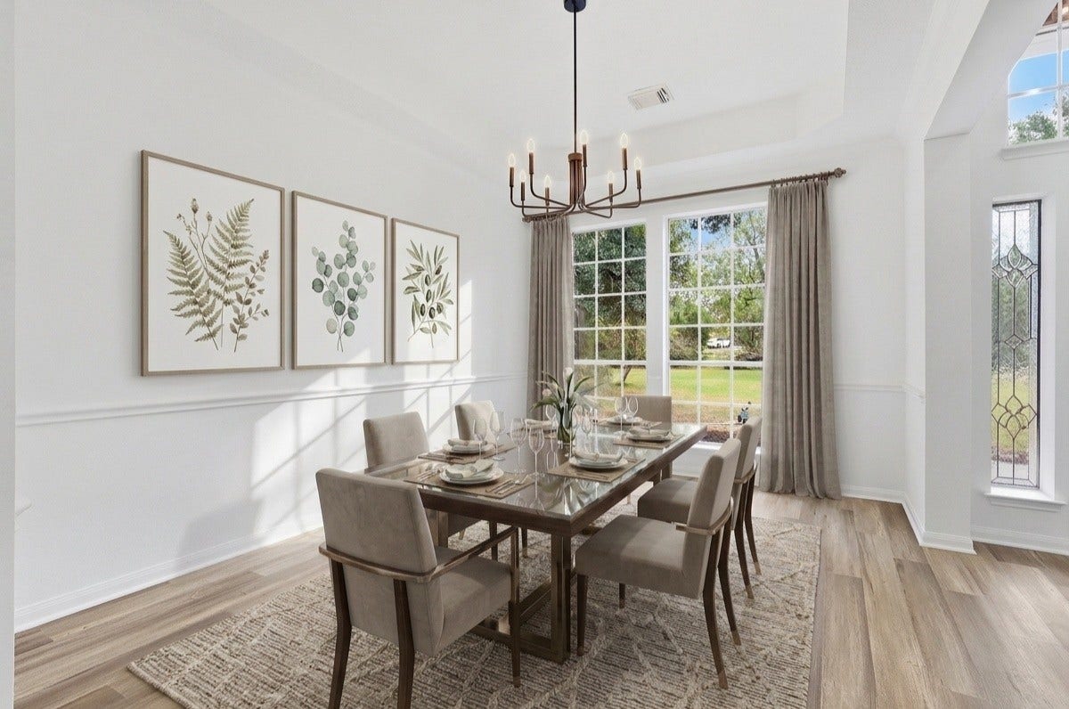 Formal Dining -Virtually Staged-