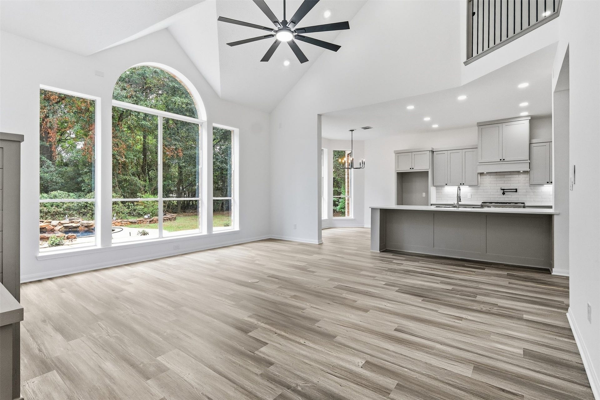 Open-concept layout allows the kitchen to flow seamlessly into the living room.
