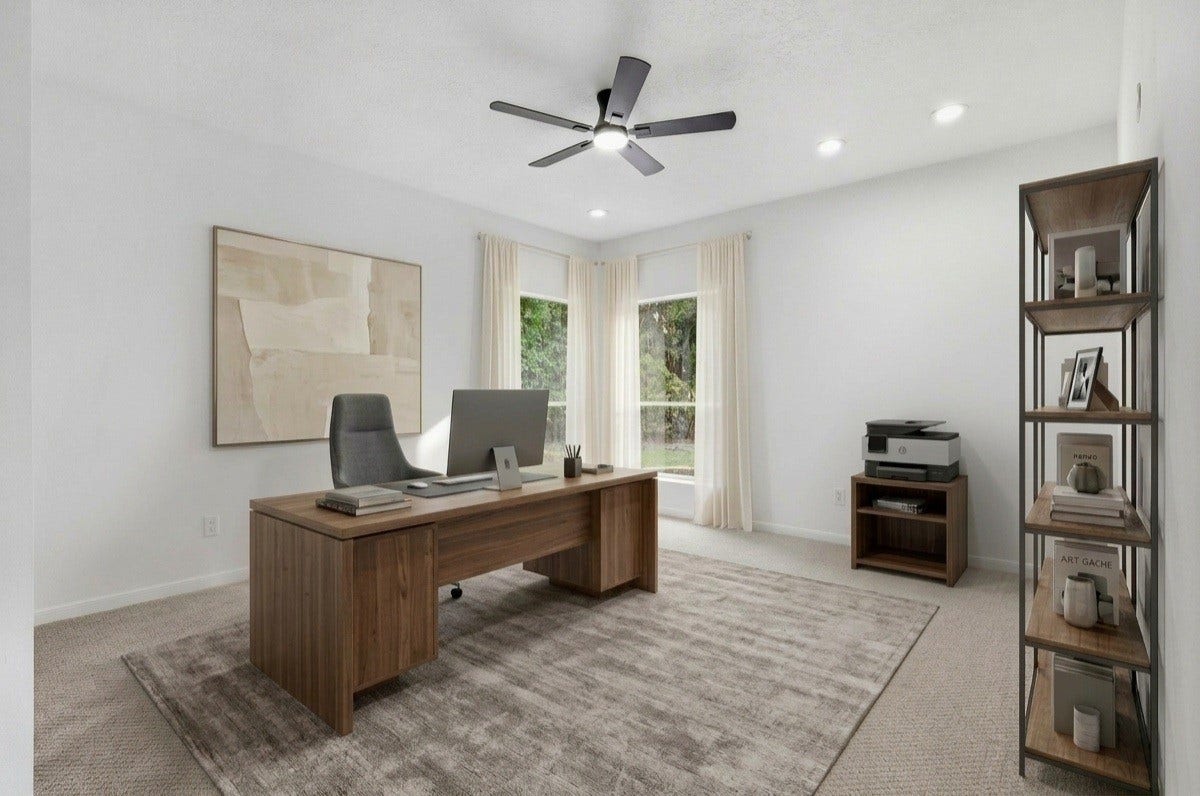 2nd Bedroom Downstairs-could also be a study/home office. -Virtually Staged-