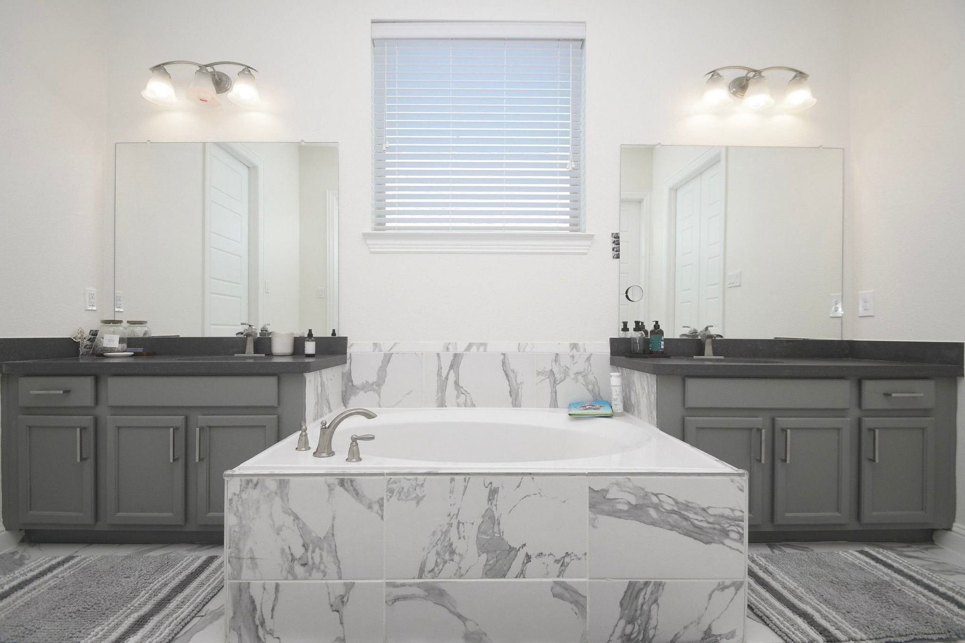 stunning primary bathroom