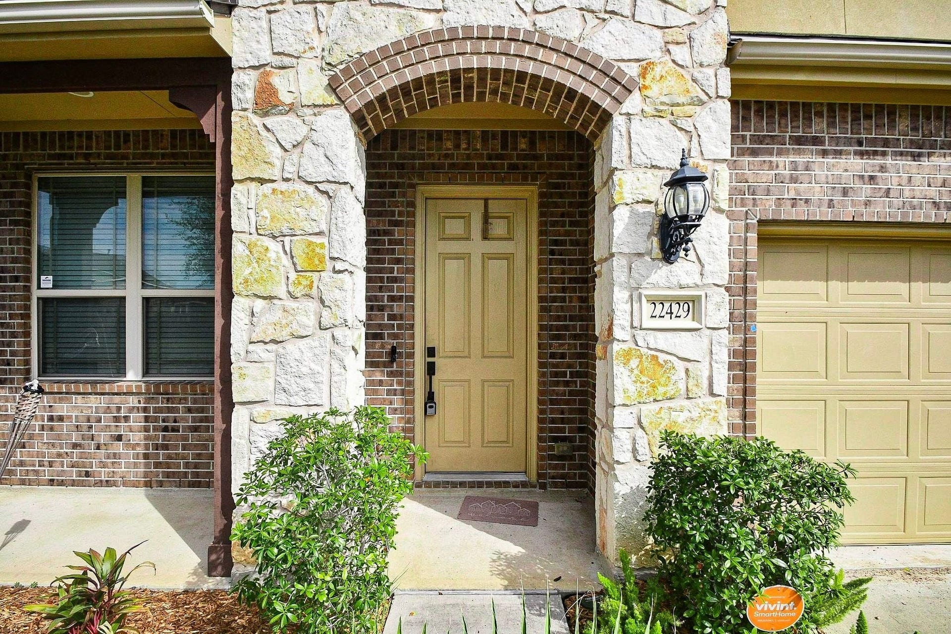 brick and stone exterior