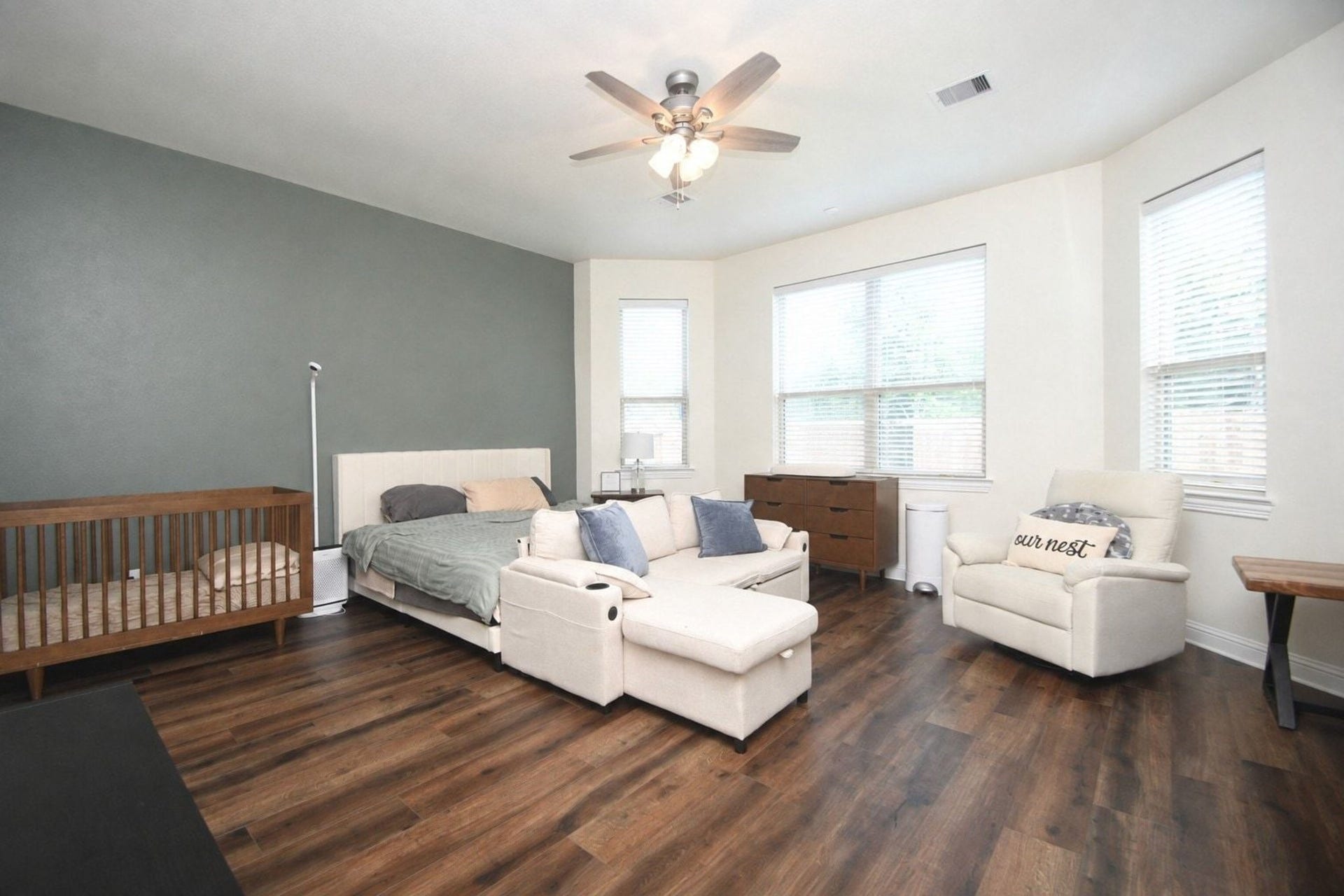 Primary bedroom on the first floor