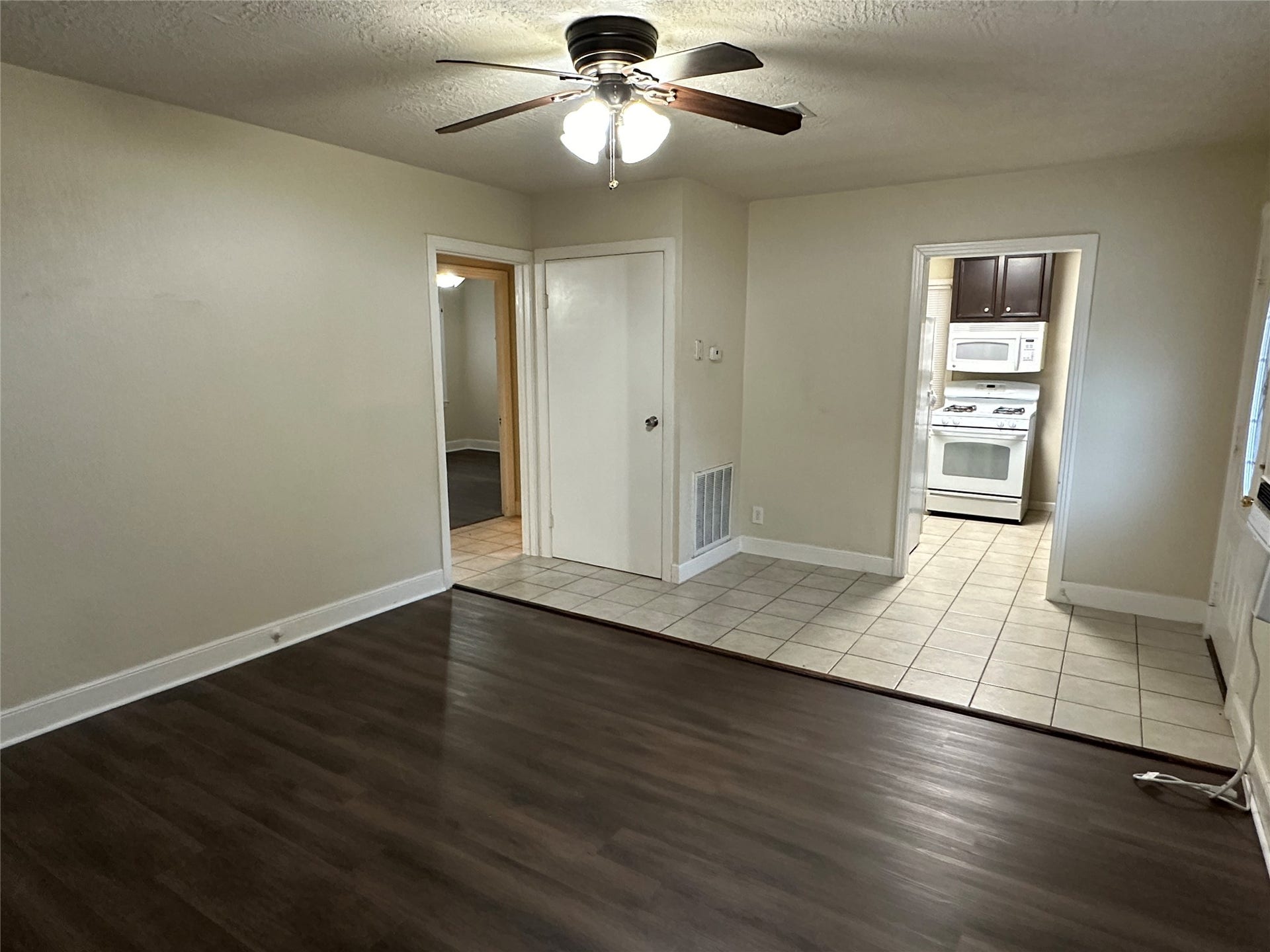 Unit B Family room to kitchen