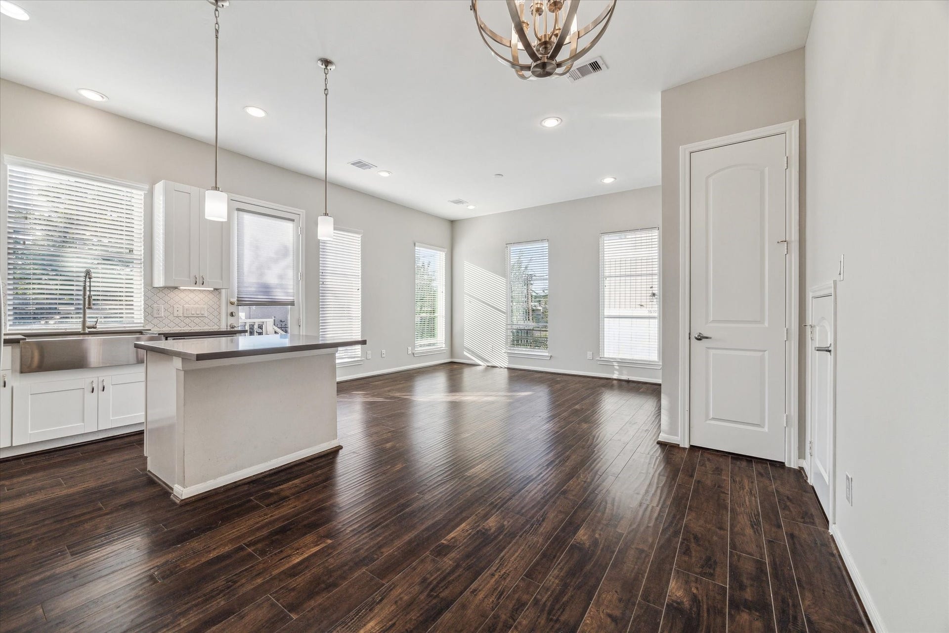 5610 Patrick Street, #A, Houston, TX 77076 5610 Patrick A, beautiful 3 bedroom, 2.5 bathroom home with 2 car attached garage in gated community. Gleaming wood floor, powder room(not shown) corner unit with lots of windows