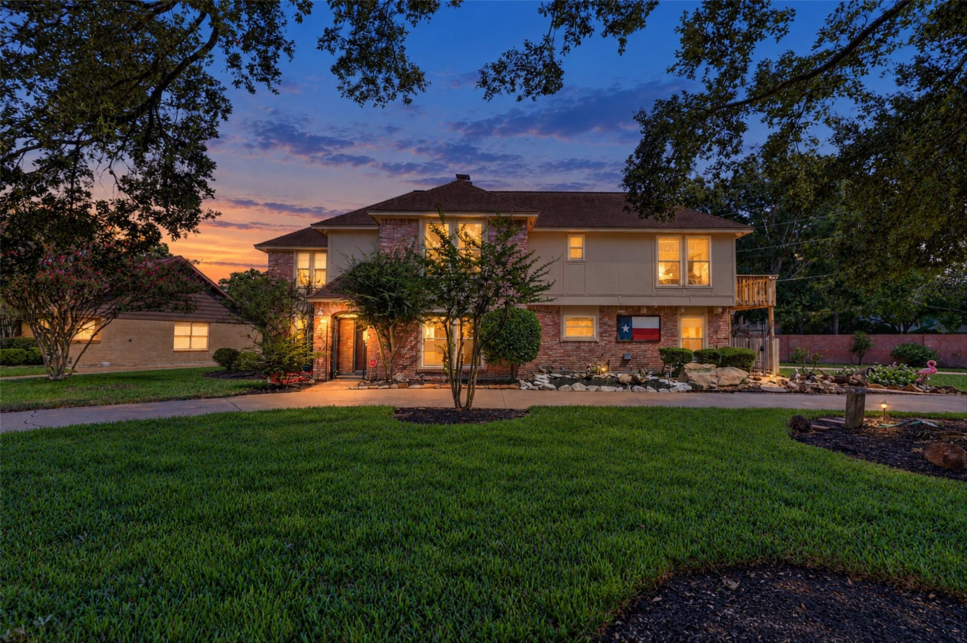 Front Elevation at Twilight