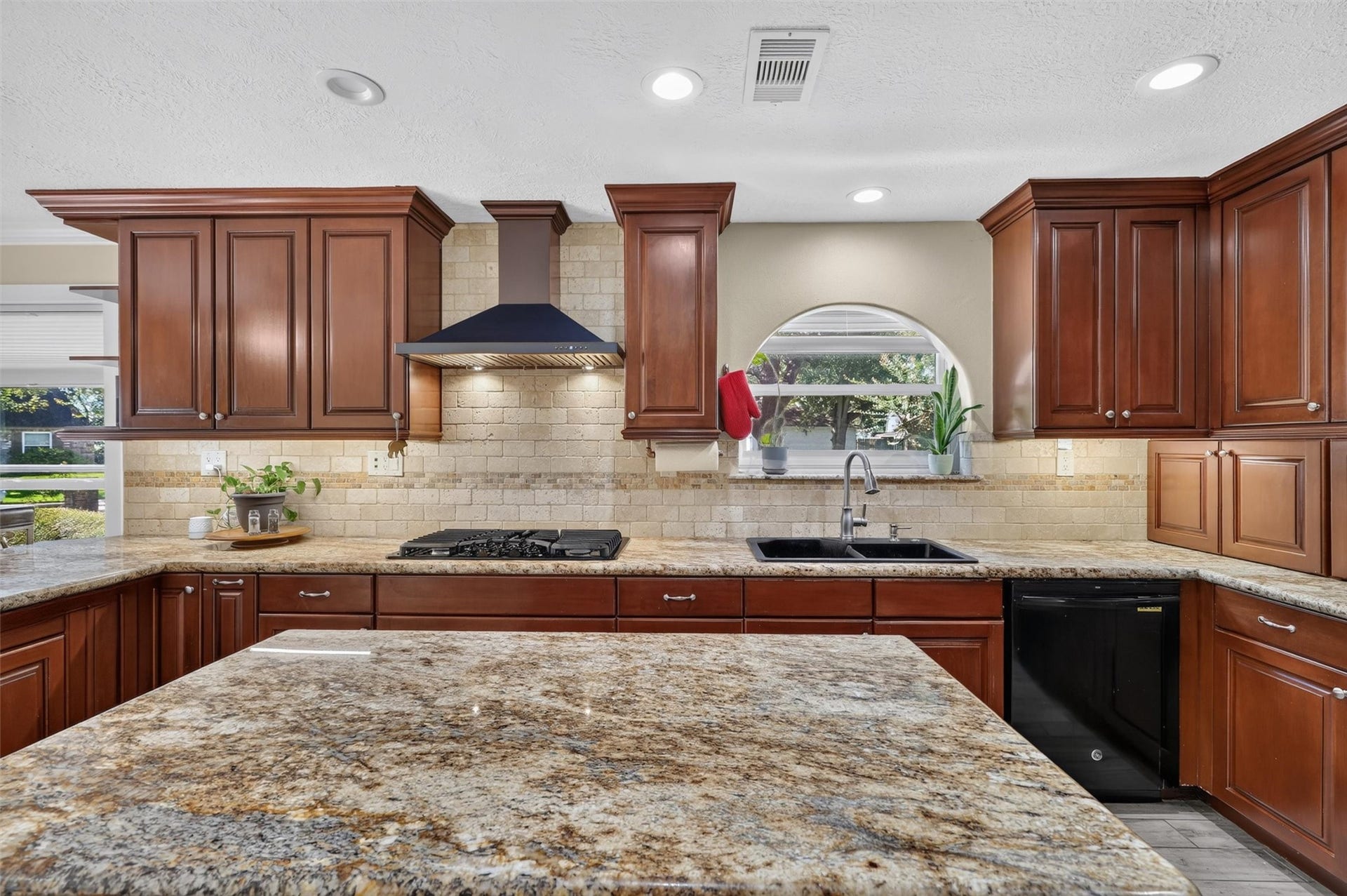 Kitchen with window over sink