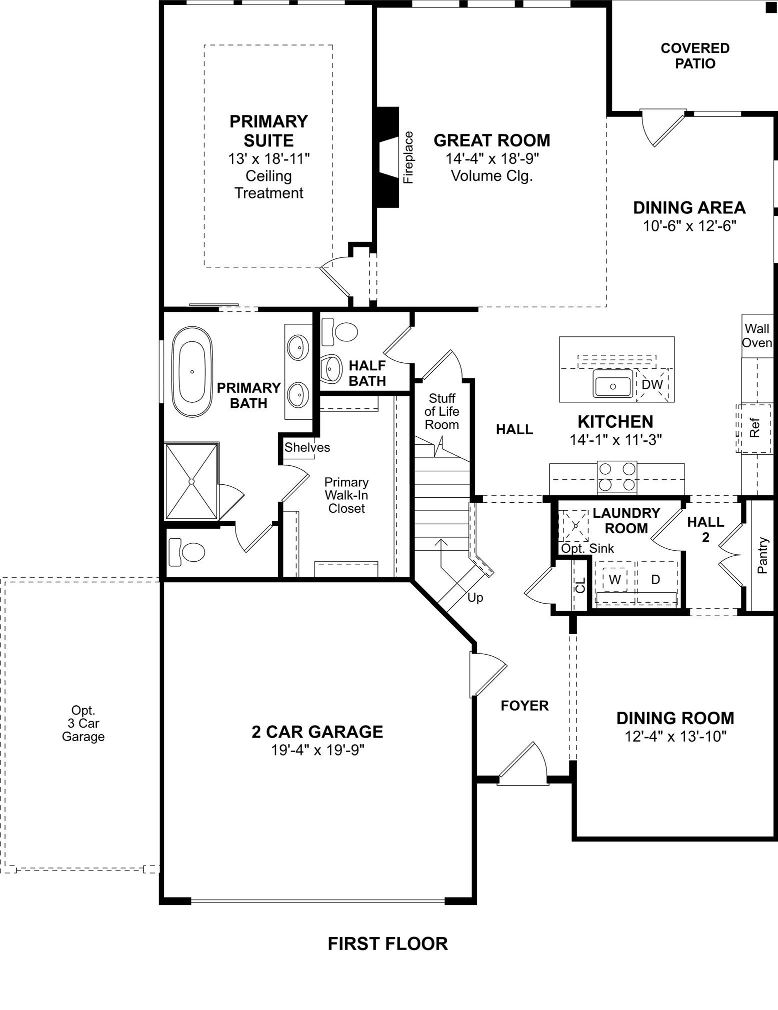 3077 Poplar Bluff Road, Magnolia, TX 77363 The Omaha floor plan by K. Hovnanian Homes. 1st Floor shown. *Prices, plans, dimensions, features, specifications, materials, and availability of homes or communities are subject to change without notice or obligation.