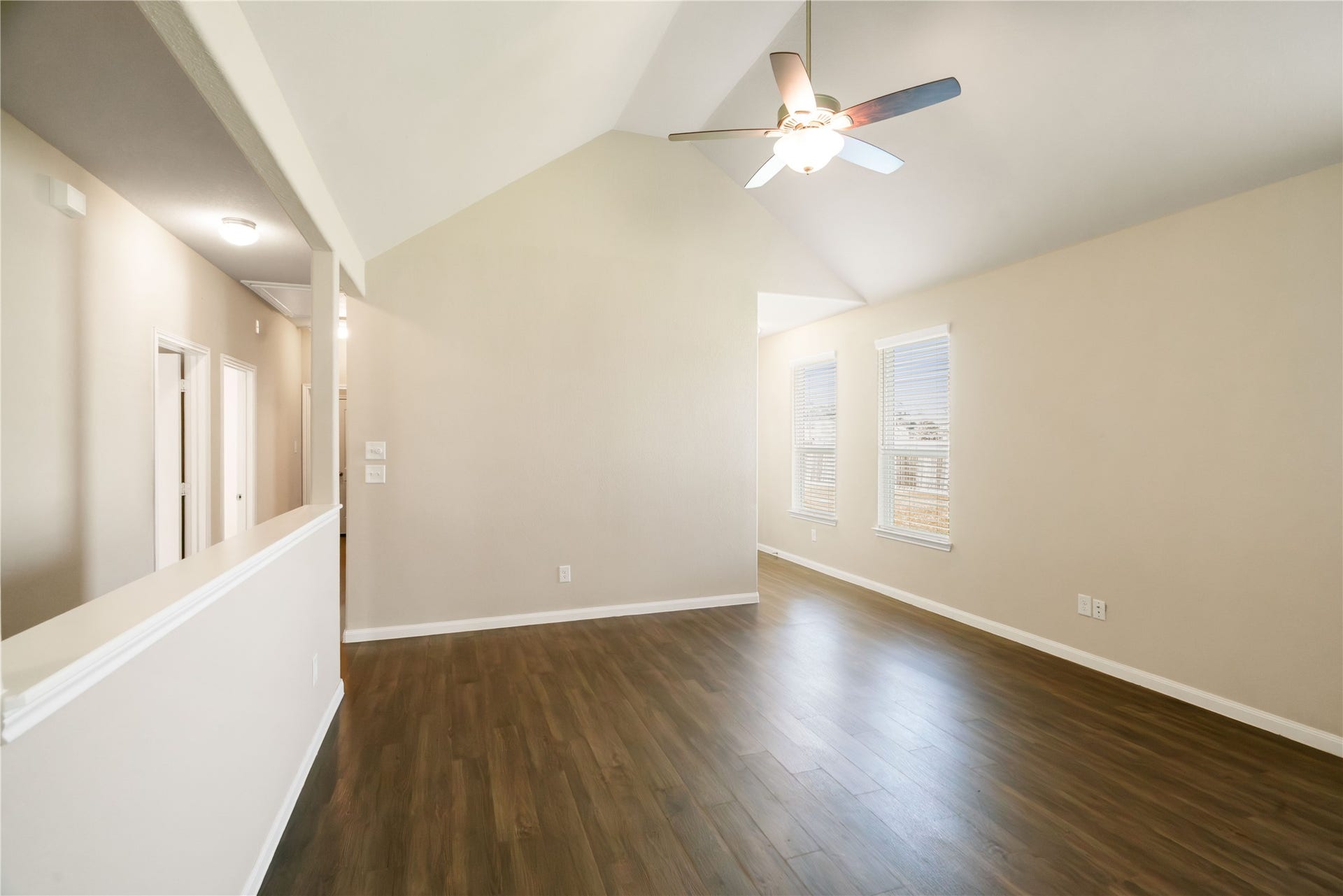 Another angle of this functional and flexible open space.