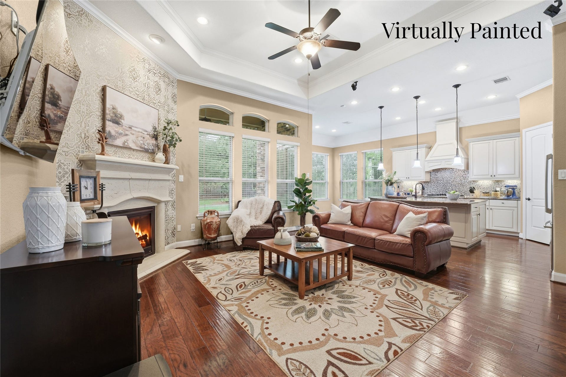 17207 Rainier Creek Drive, Humble, TX 77346 Open Concept Living & Kitchen