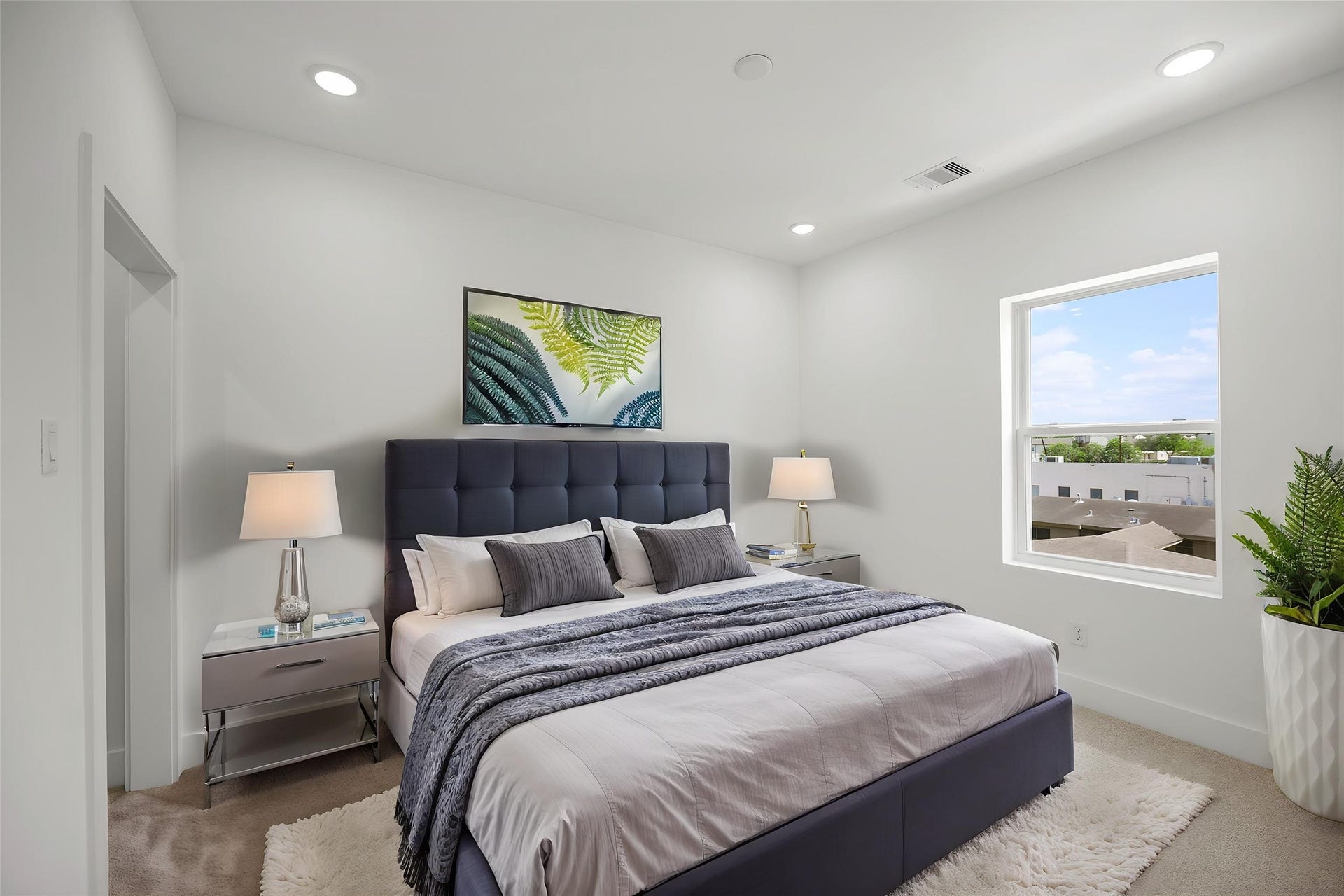 870 W Little York Road, #A, Houston, TX 77091 DIGITALLY STAGED 3rd Level Bedroom