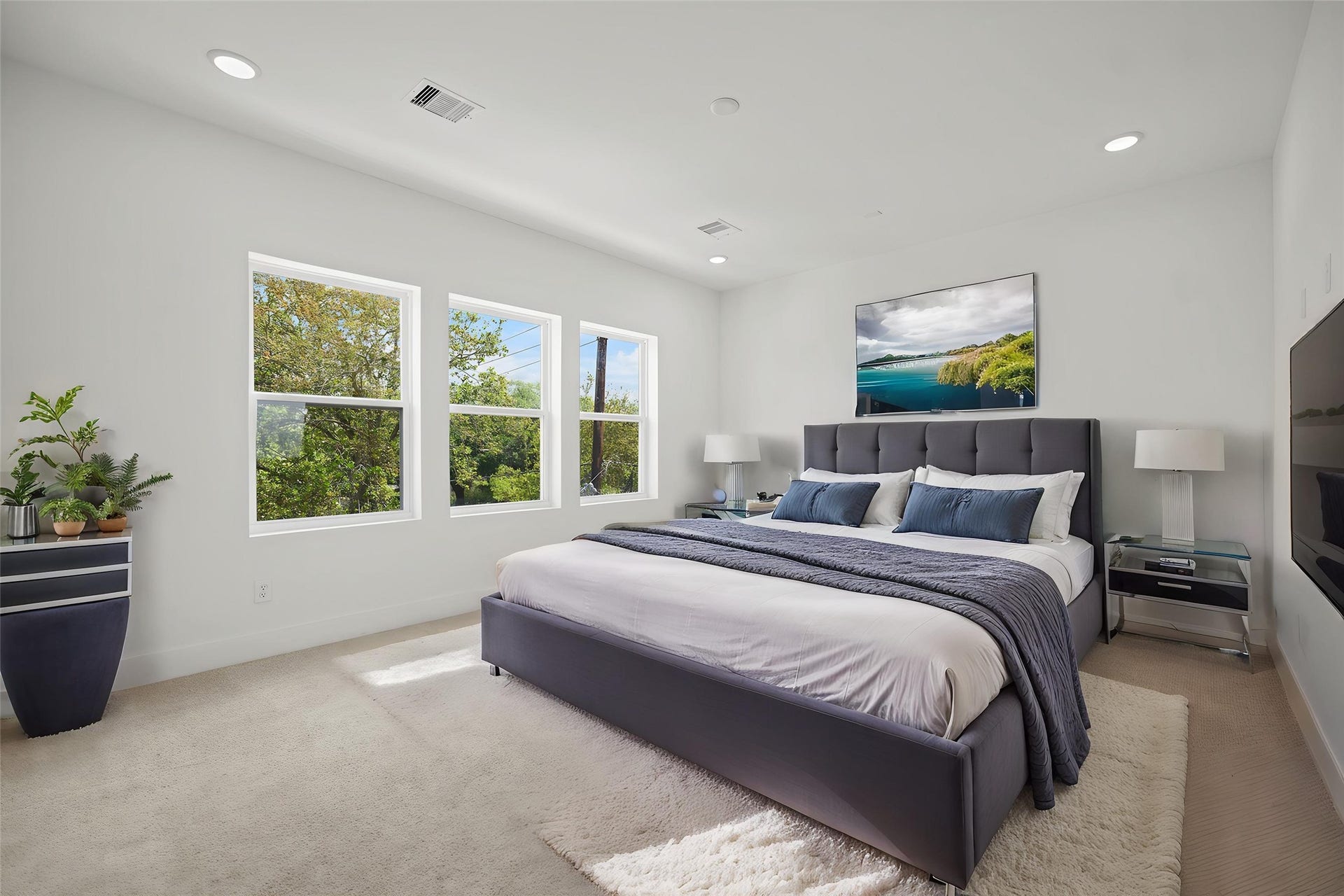 870 W Little York Road, #A, Houston, TX 77091 DIGITALLY STAGED Primary Bedroom