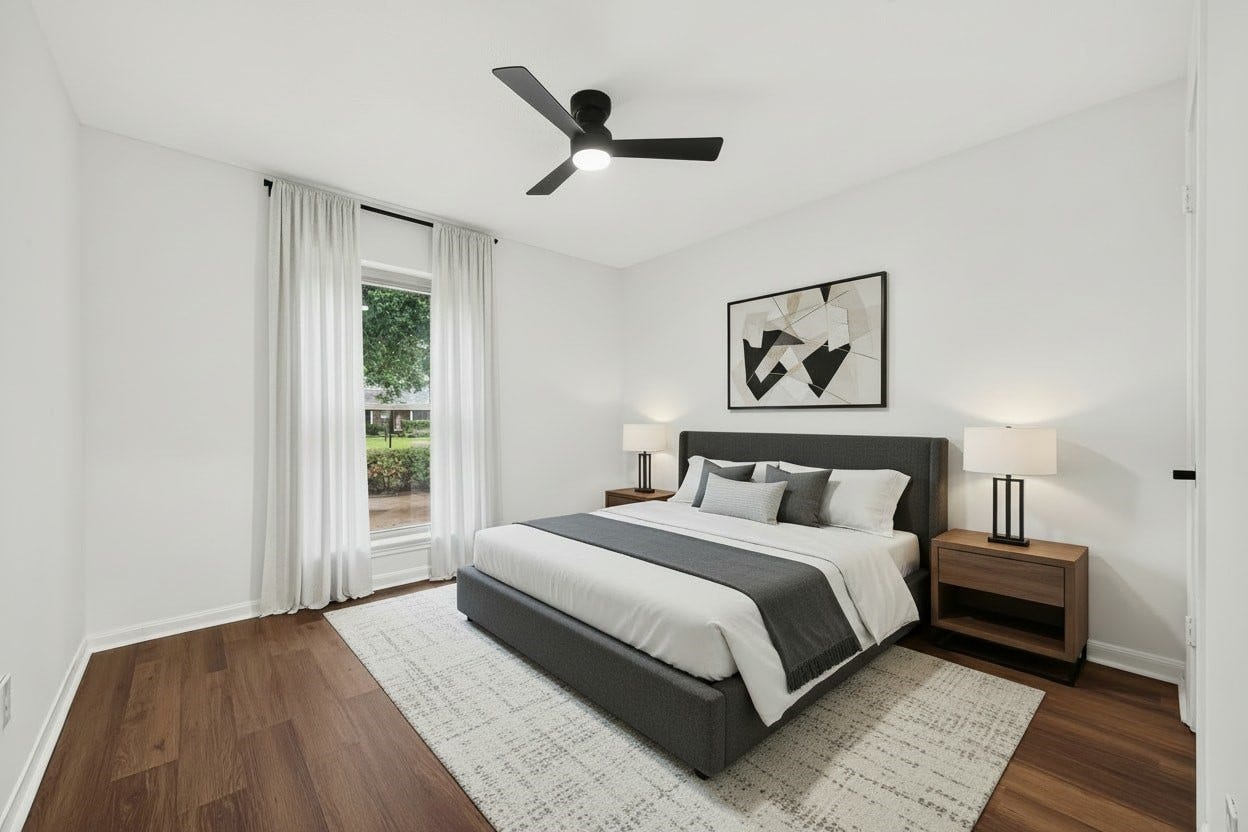 Virtually Staged- Bedroom # 1