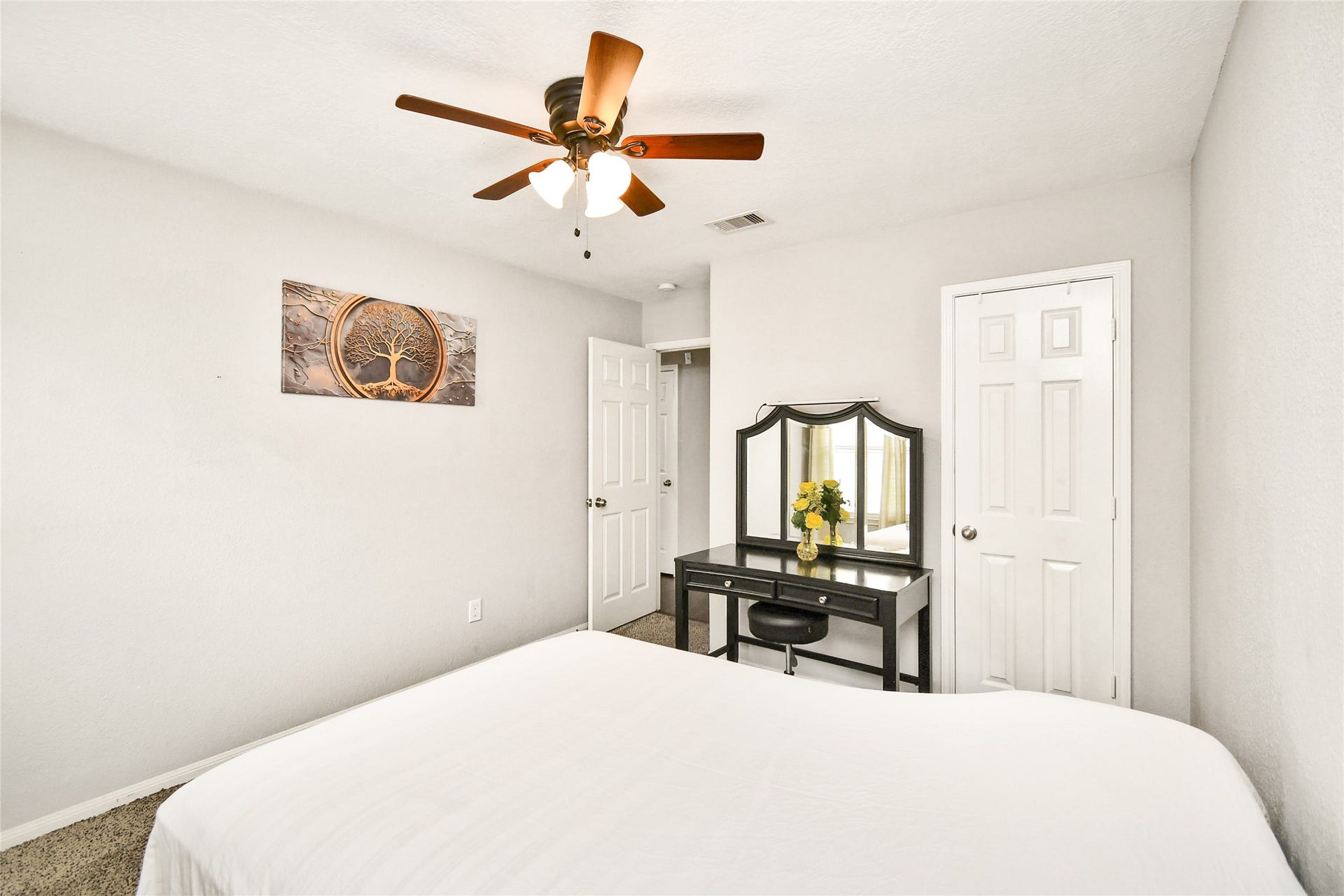 2319 Blue Reef Drive, Katy, TX 77449 Bedroom offering generous closet space and a versatile vanity area.