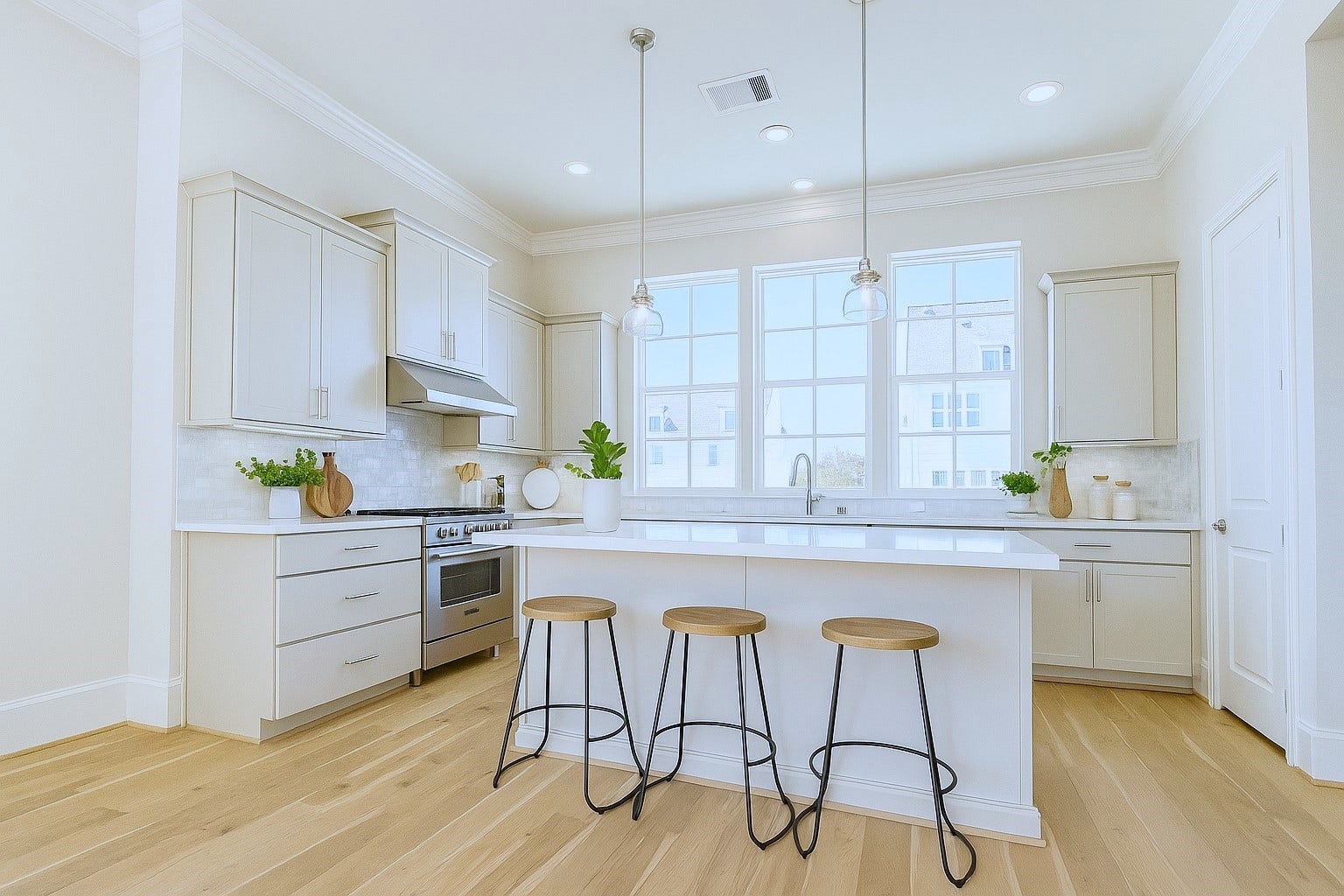 739 Bringhurst Street, Houston, TX 77020 Huge windows everywhere! If you like light, this home is for you! Virtual staging added.