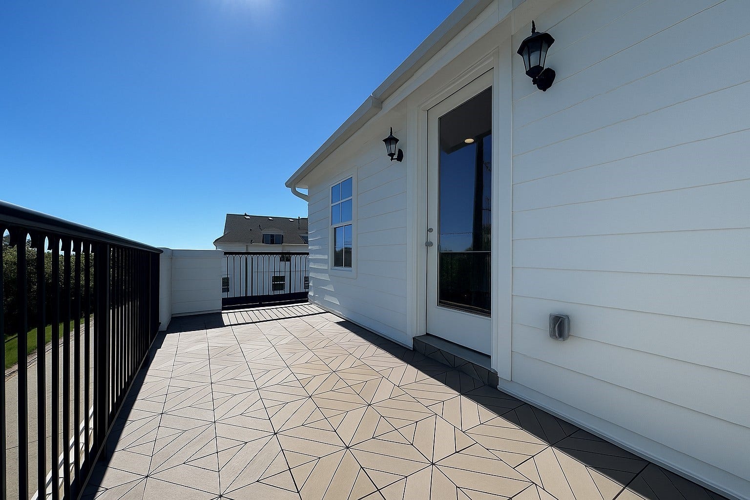 739 Bringhurst Street, Houston, TX 77020 Spacious rooftop terrace! Plenty of room for a table, chairs, BBQ grill, and potted plants!