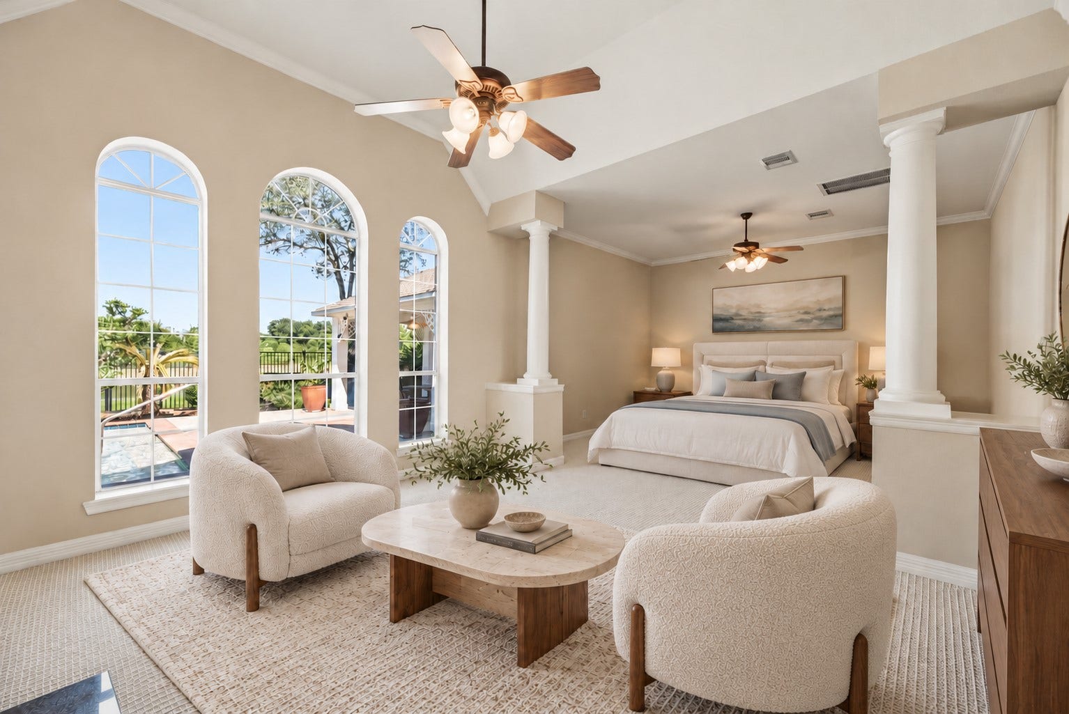 12103 Cypress Creek Lakes Drive, Cypress, TX 77433 Primary bedroom includes a sitting area. *Virtually Staged*