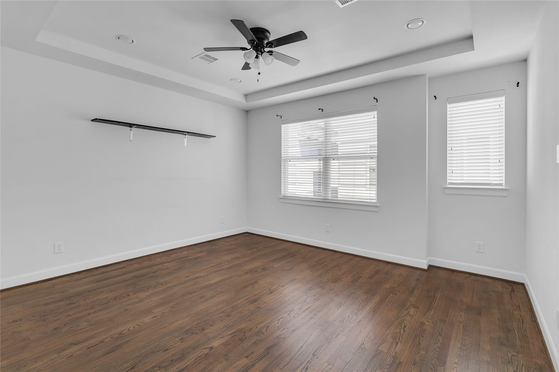 Third floor, your private primary suite with an oversized walking closet.