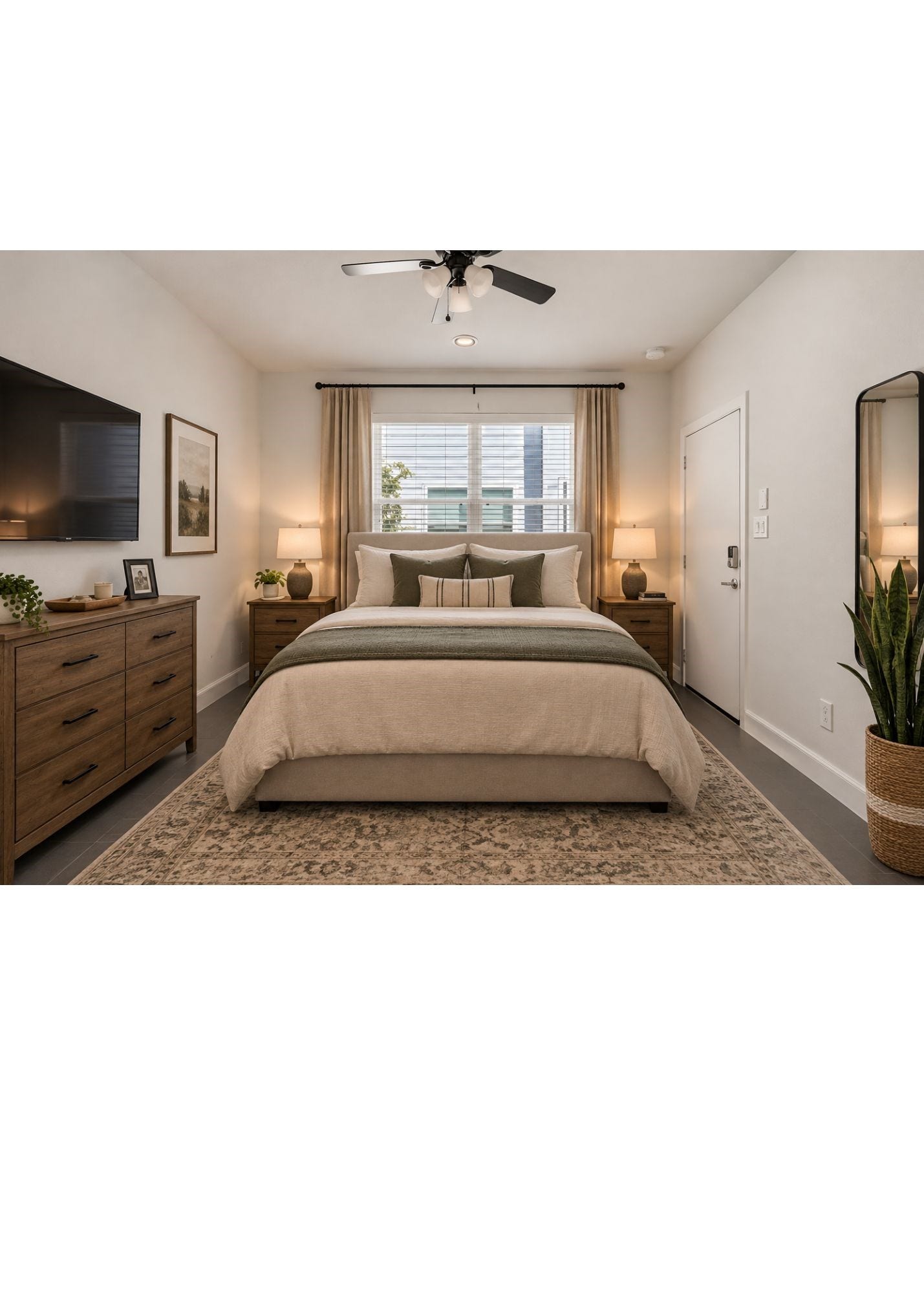 **AI furnished Bedroom