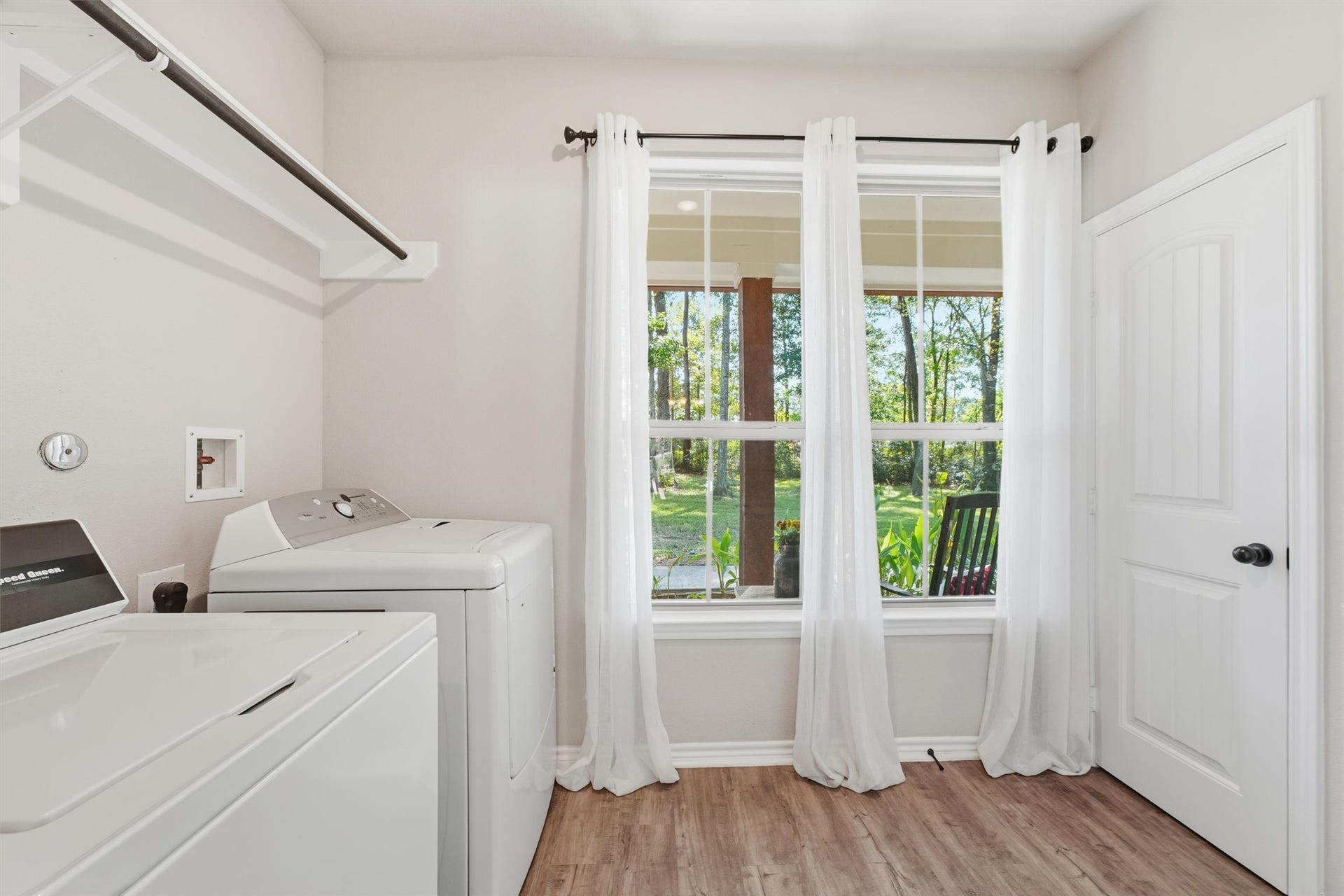 The utility room is so spacious and this is where you will find the pantry.  Also room for a second fridge.