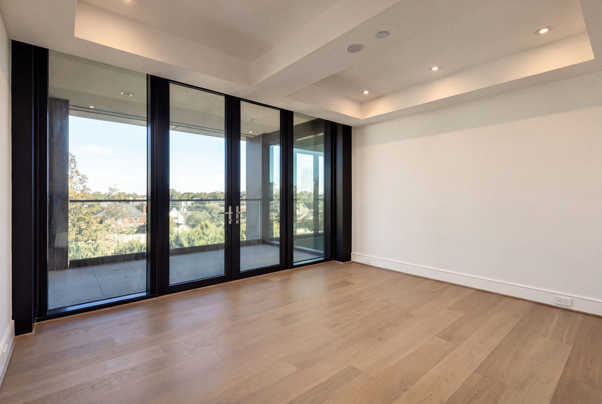 2nd secondary bedroom upstairs and shared terrace.