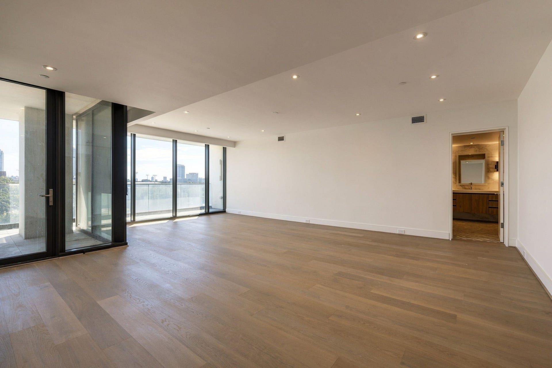Second floor primary bedroom with a private terrace.