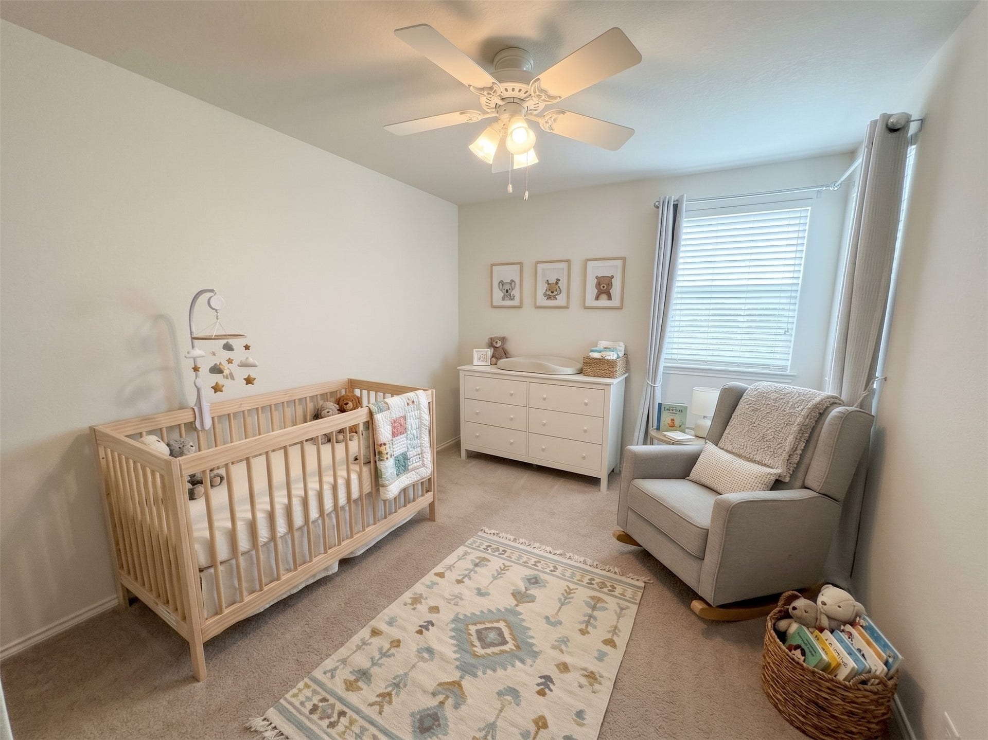 10014 Forrester Trail, Katy, TX 77494 The third bedroom has also been freshly painted. Virtually staged photo.