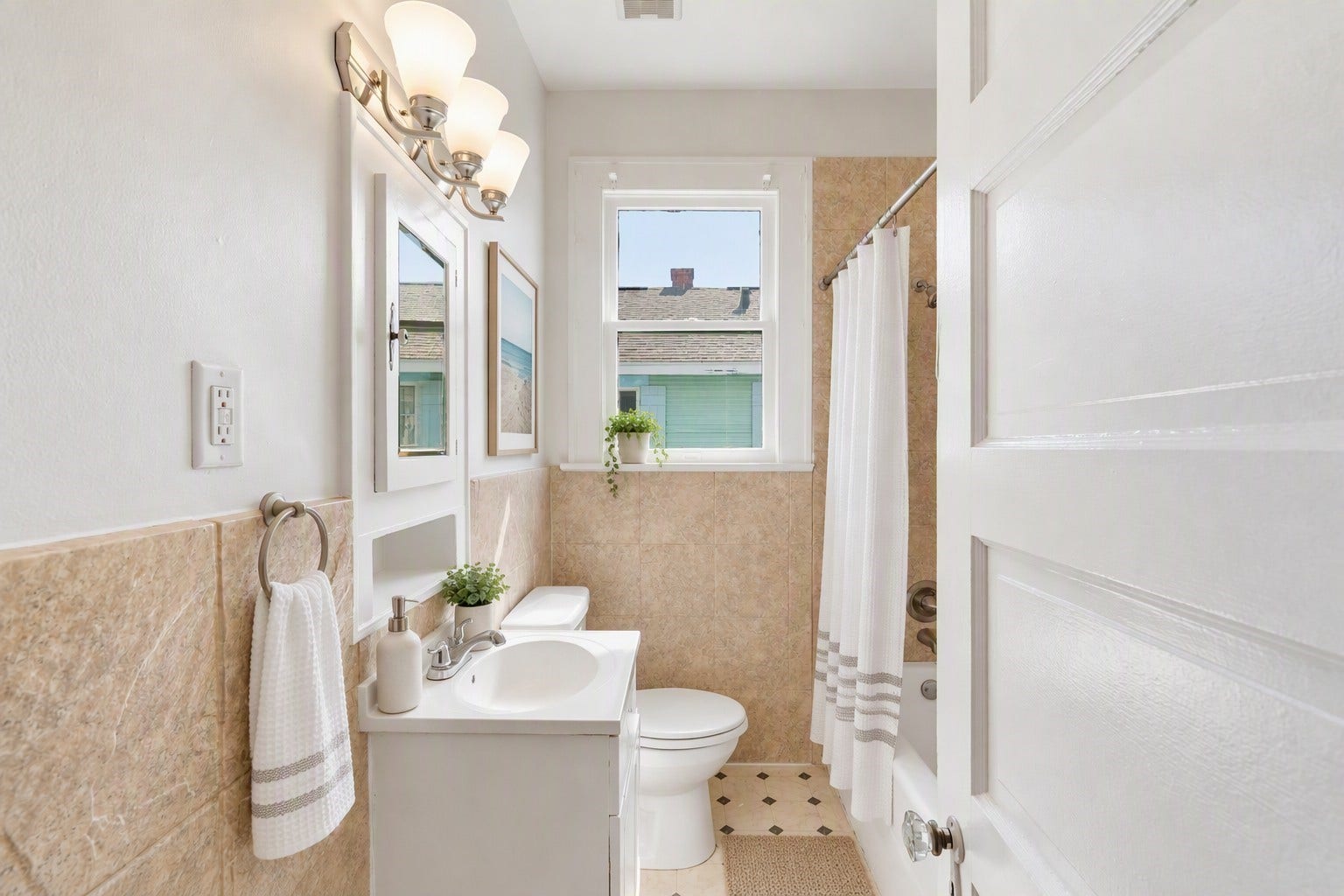 Virtually Staged Bathroom