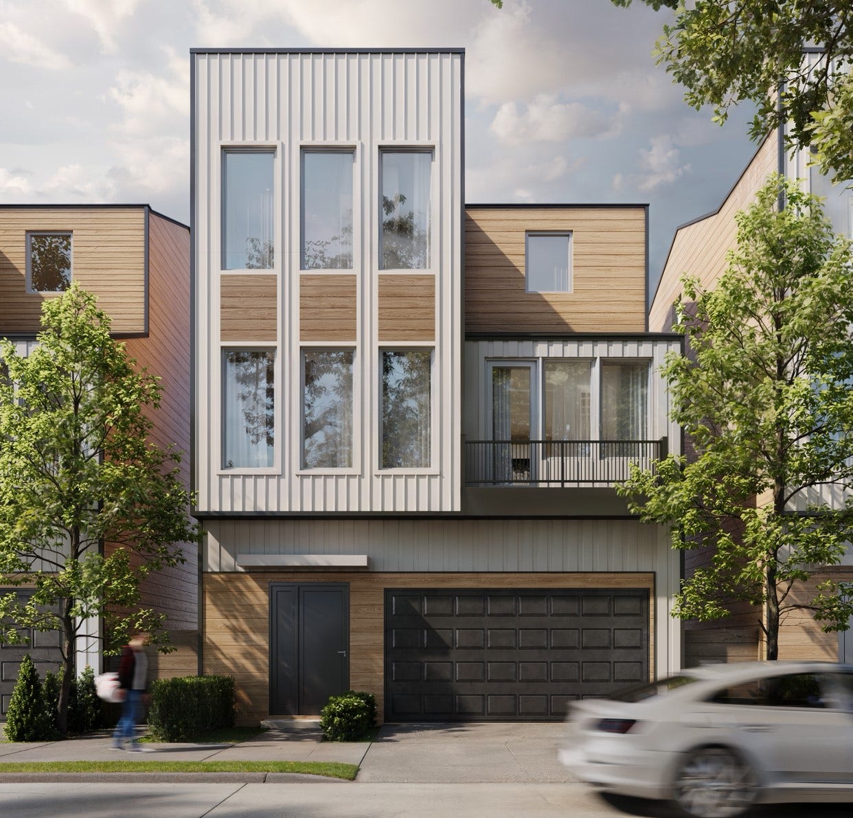 Discover a modern masterpiece with a sleek exterior, boasting clean lines and no stucco for a contemporary allure.
