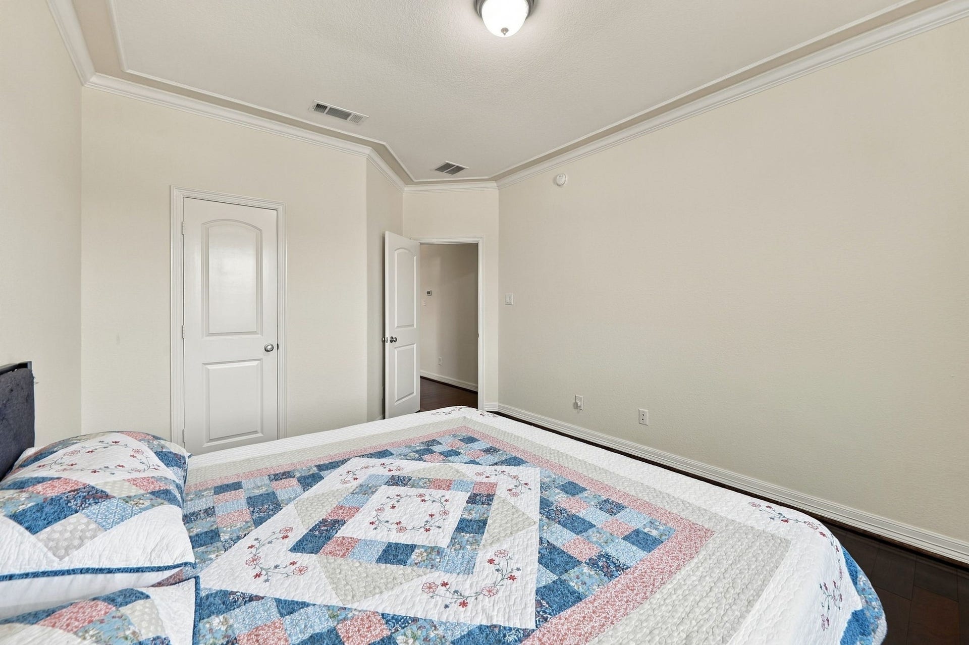 5411 Oban Terrace Lane, Sugar Land, TX 77479 This angle highlights the room's open wall space and practical proportions, making it easy to picture your own furniture and style.