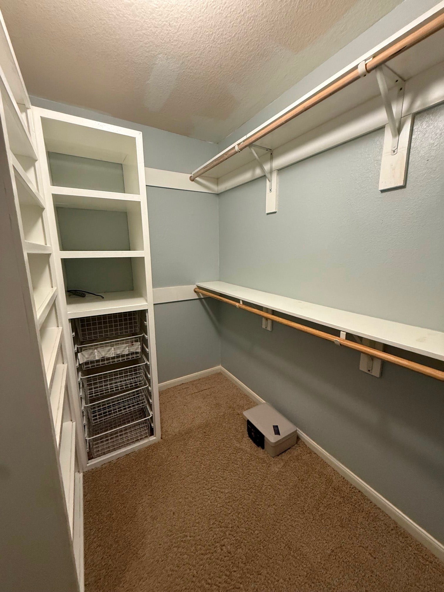 10130 Victoria Chase Lane, Houston, TX 77075 Master Bedroom walk-in closet and built-ins. shelving.