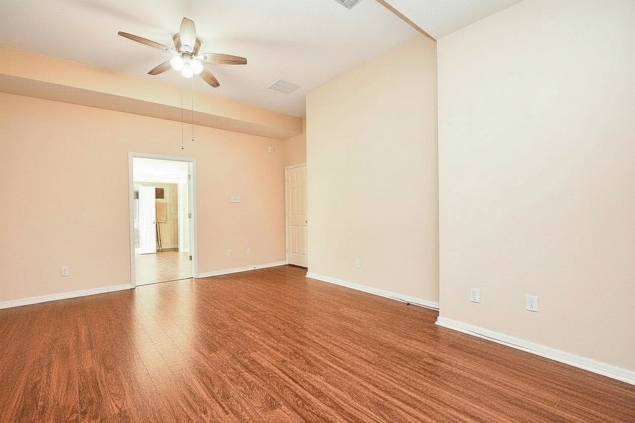 *Room shown without furnishings*