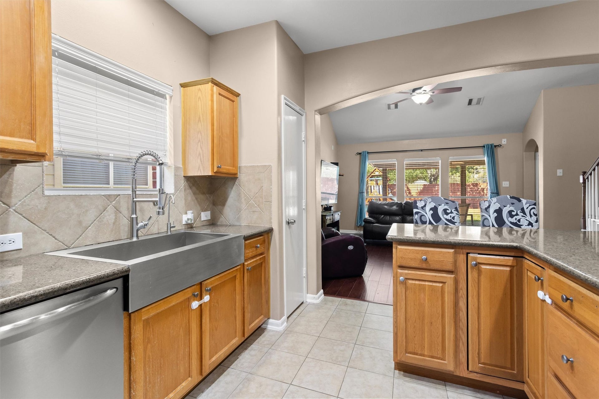 20514 Rustic Rail Court, Cypress, TX 77433 Quartz counters with ample cabinetry. Pantry too.